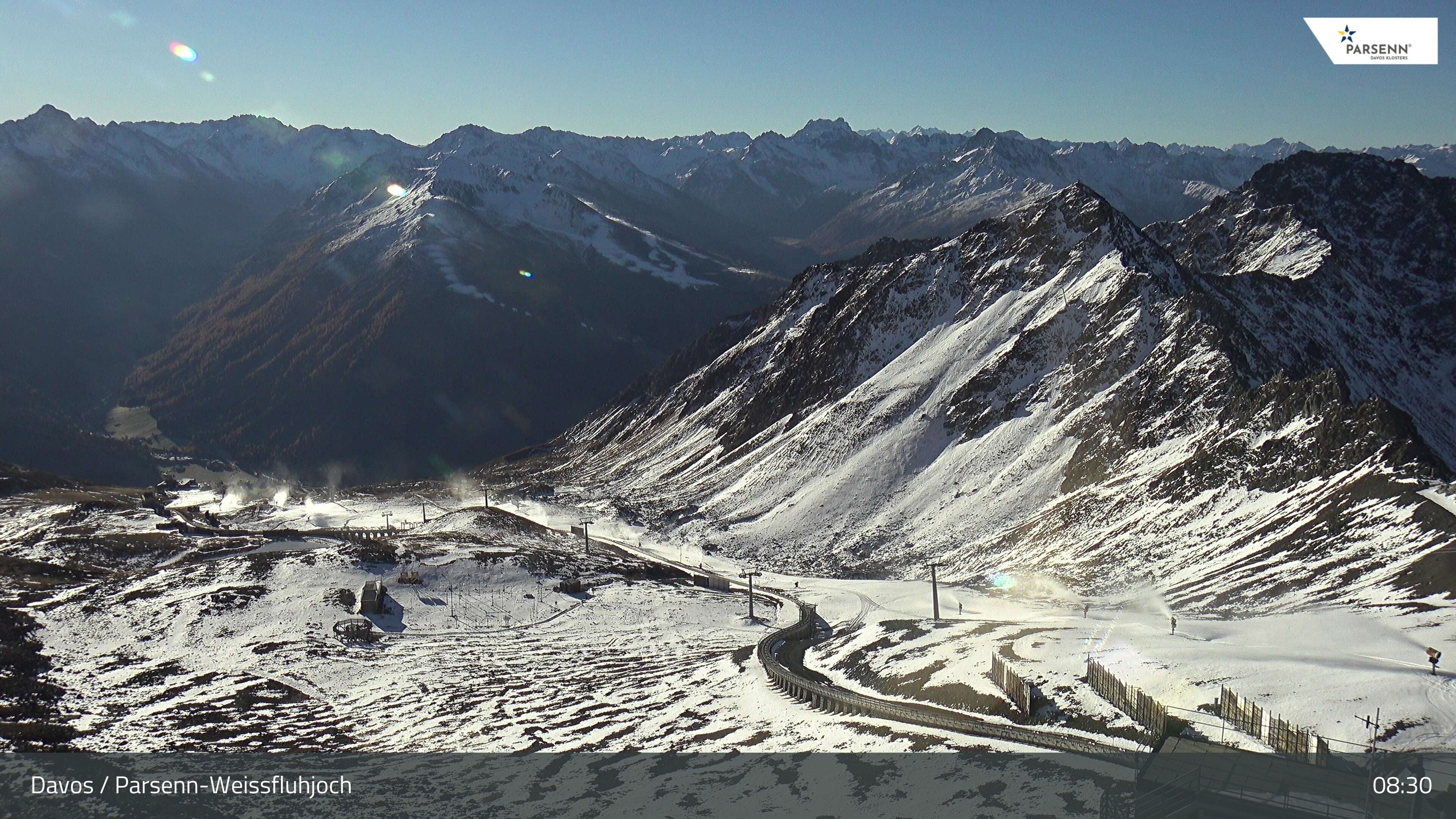 Archiv Foto Webcam Davos Klosters: Parsenn Weissfluhjoch