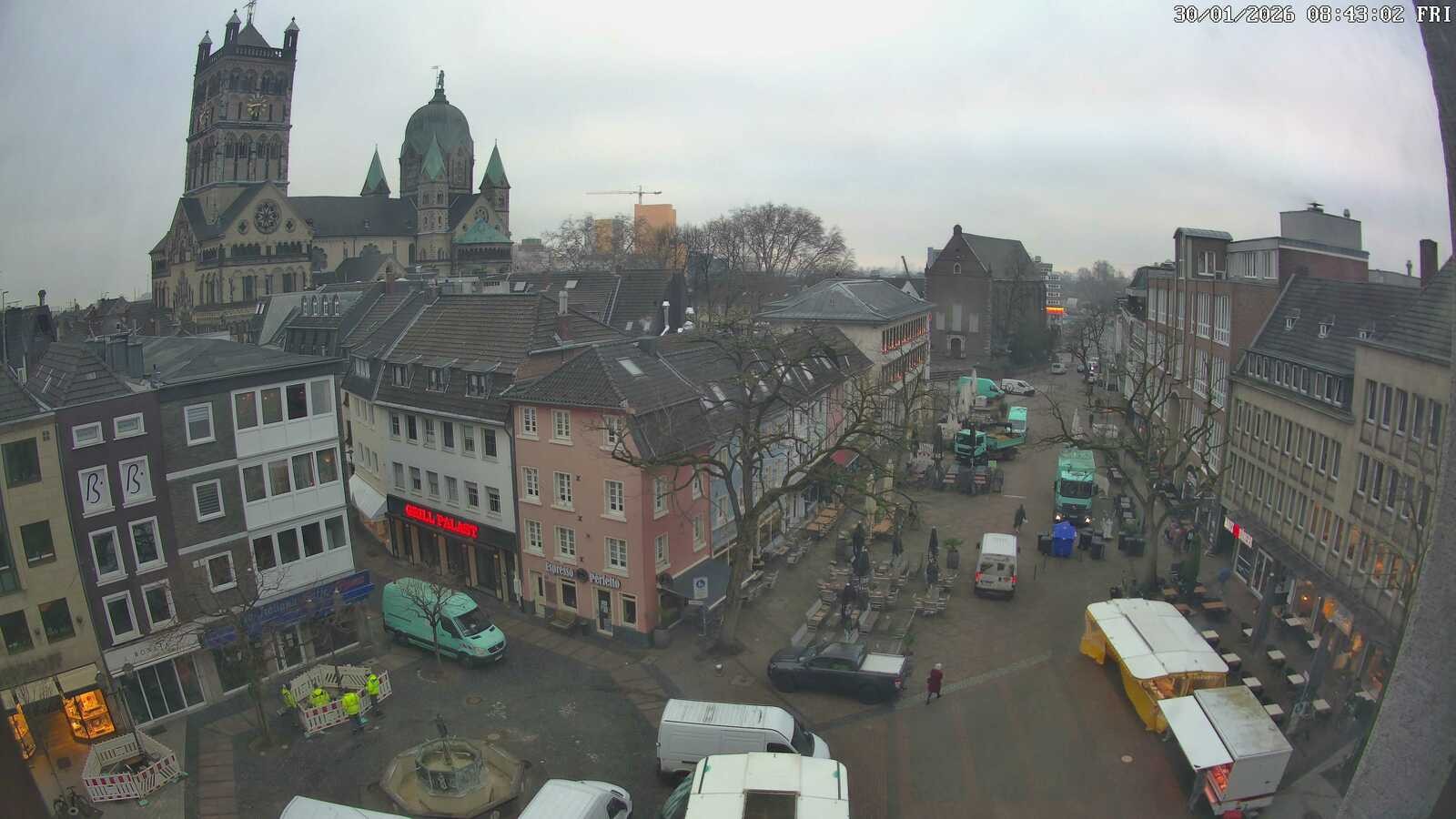 Archiv Foto Webcam Neuss: Blick auf das Quirinus Münster