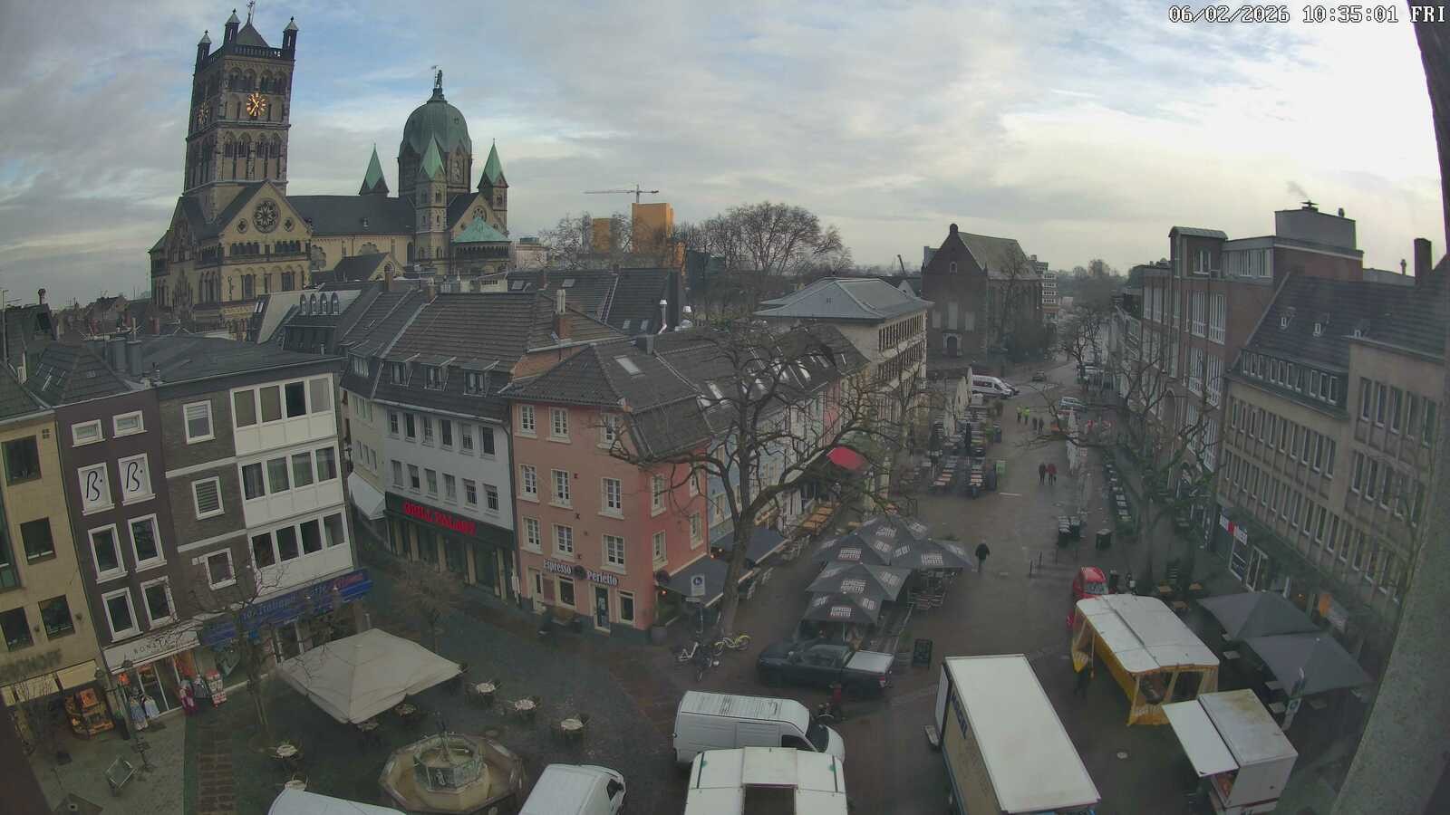 Archiv Foto Webcam Neuss: Blick auf das Quirinus Münster