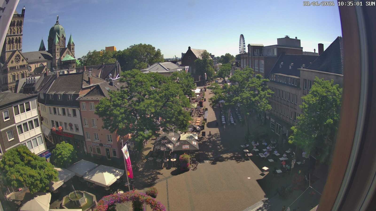Archiv Foto Webcam Neuss: Blick auf das Quirinus Münster