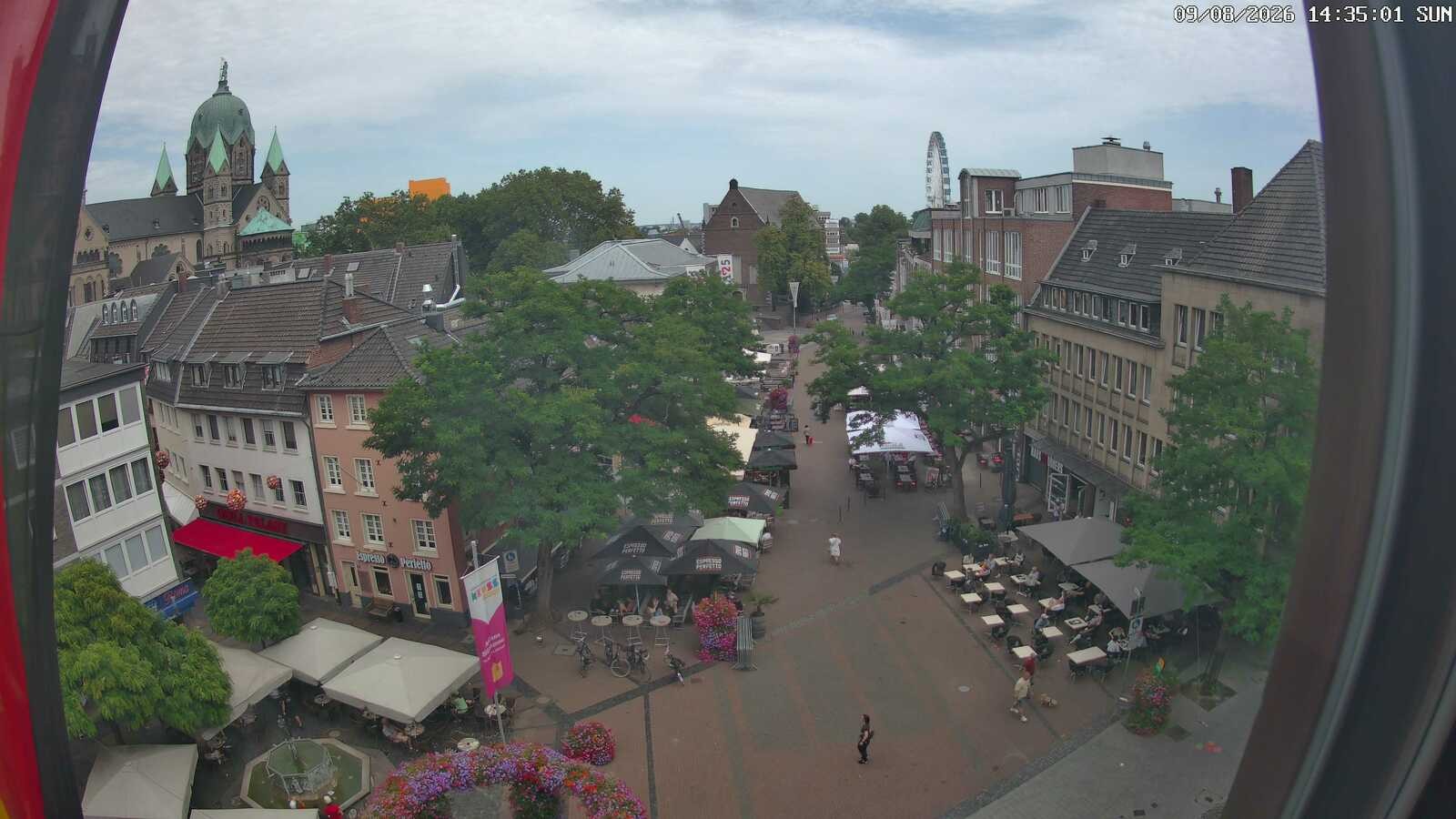 Archiv Foto Webcam Neuss: Blick auf das Quirinus Münster