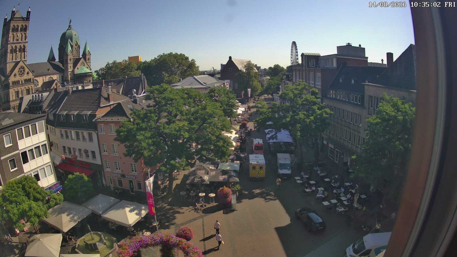 Archiv Foto Webcam Neuss: Blick auf das Quirinus Münster
