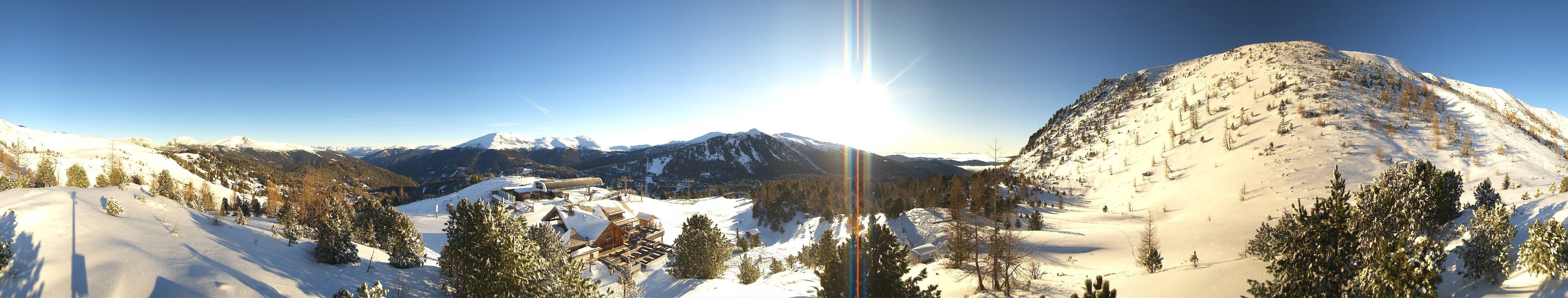 Archiv Foto Webcam AlmZeit-Hütte Turracher See
