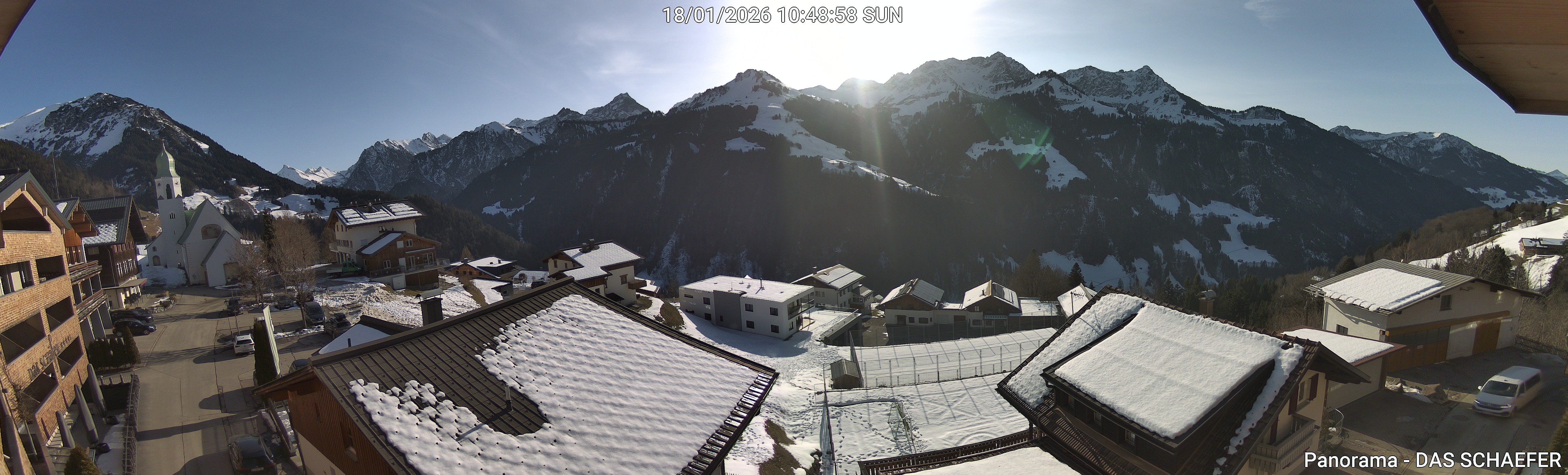Archiv Foto Webcam Blick Dorf Fontanella