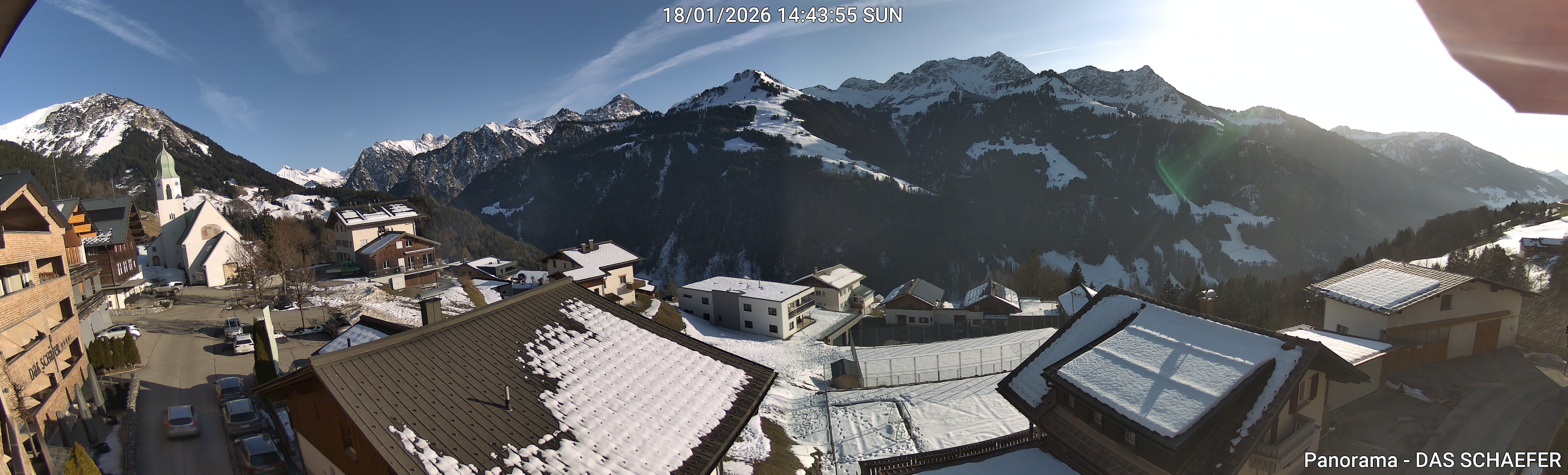Archiv Foto Webcam Blick Dorf Fontanella