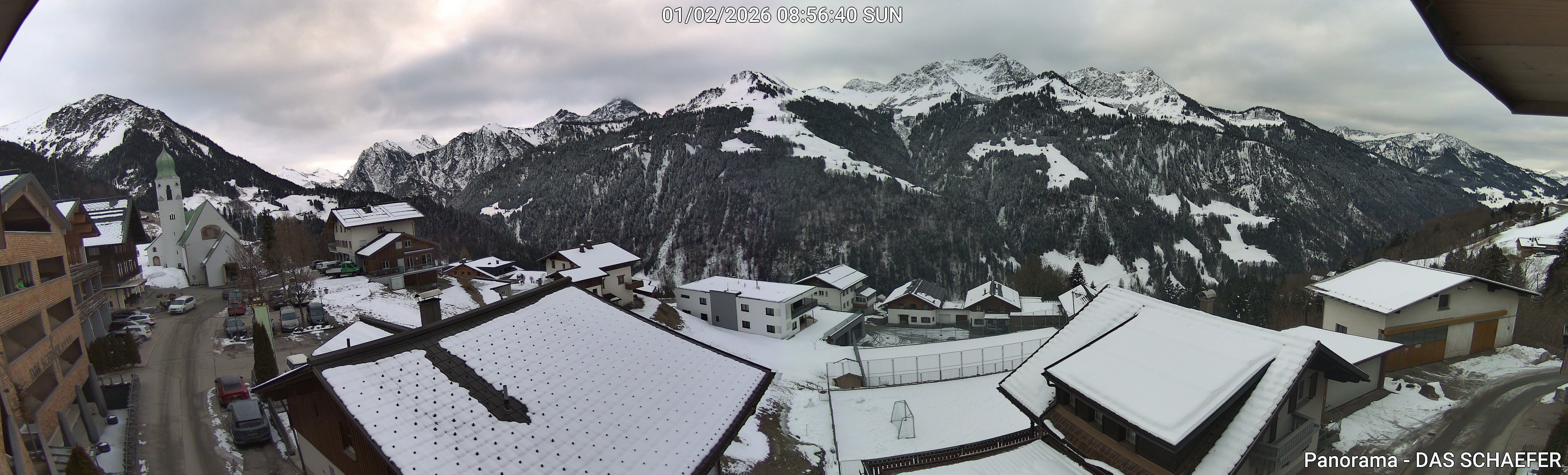 Archiv Foto Webcam Blick Dorf Fontanella