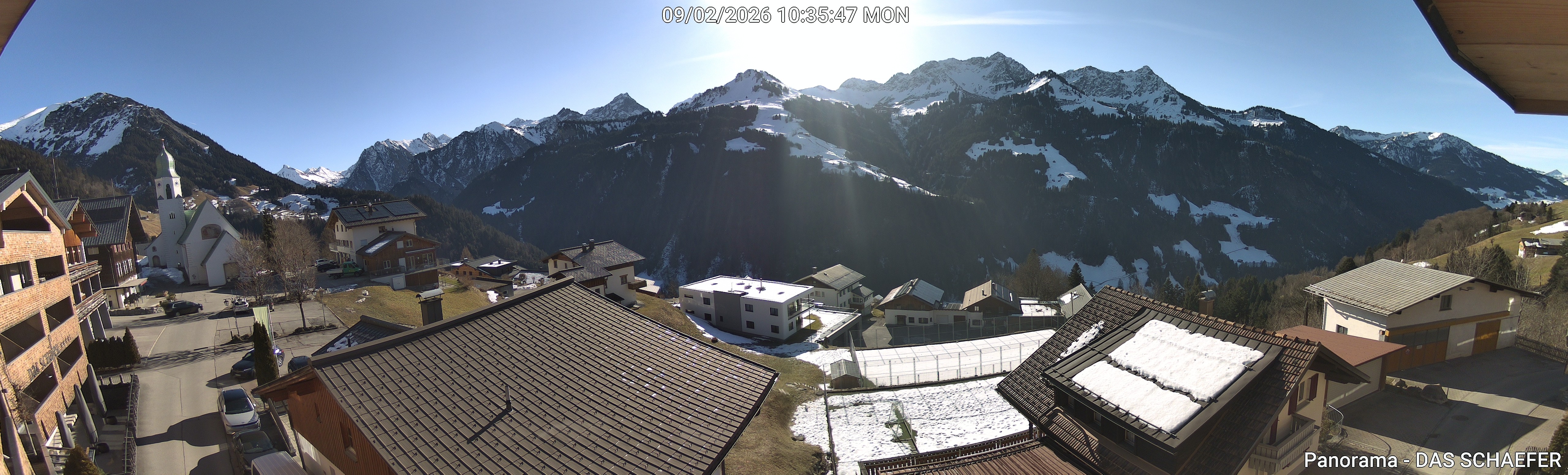 Archiv Foto Webcam Blick Dorf Fontanella