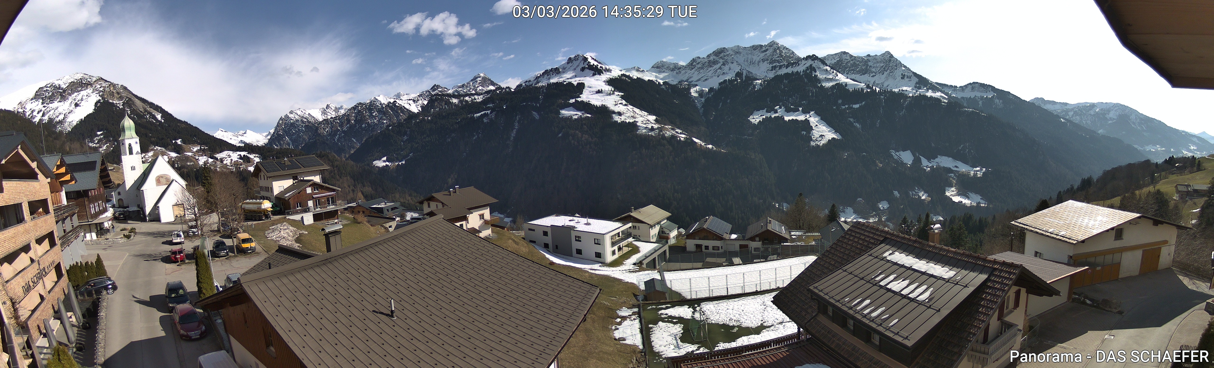 Archiv Foto Webcam Blick Dorf Fontanella