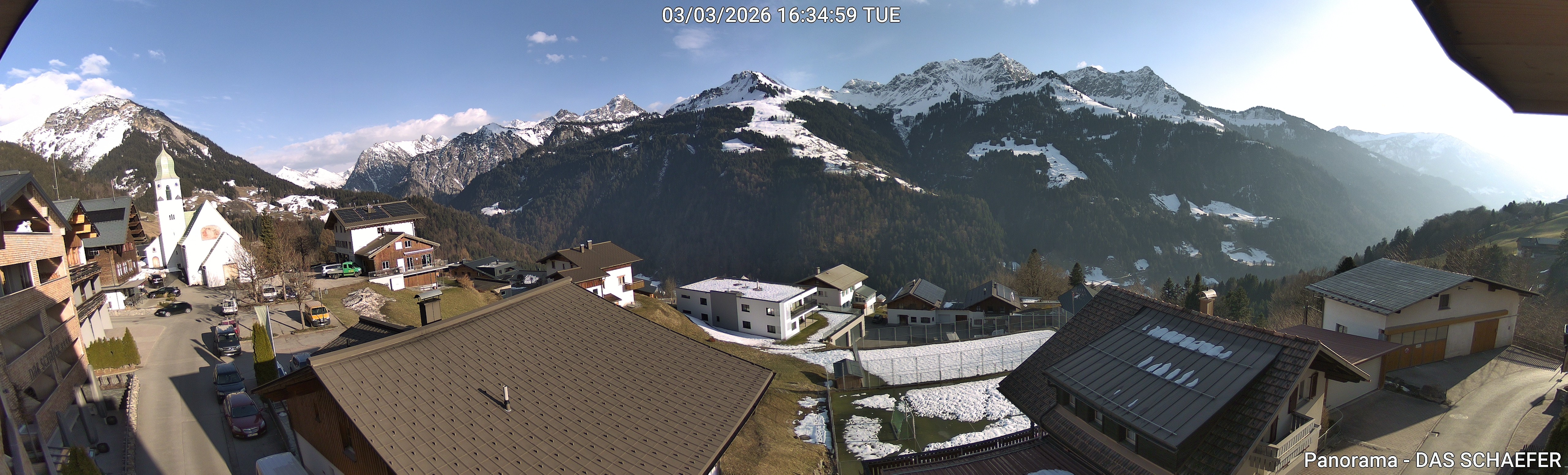 Archiv Foto Webcam Blick Dorf Fontanella