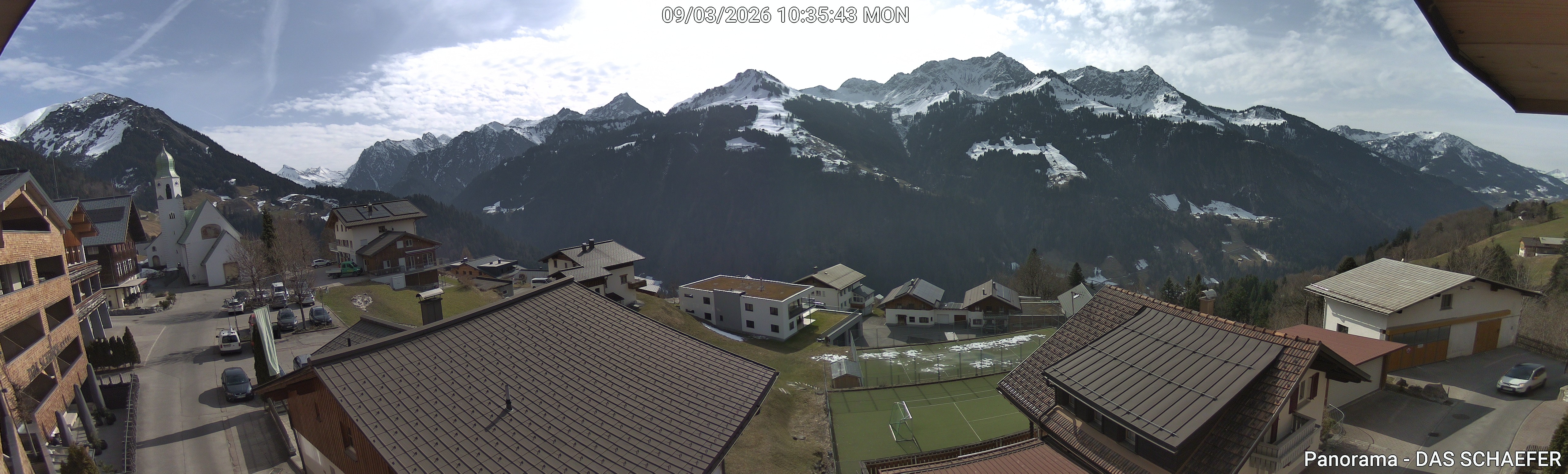 Archiv Foto Webcam Blick Dorf Fontanella