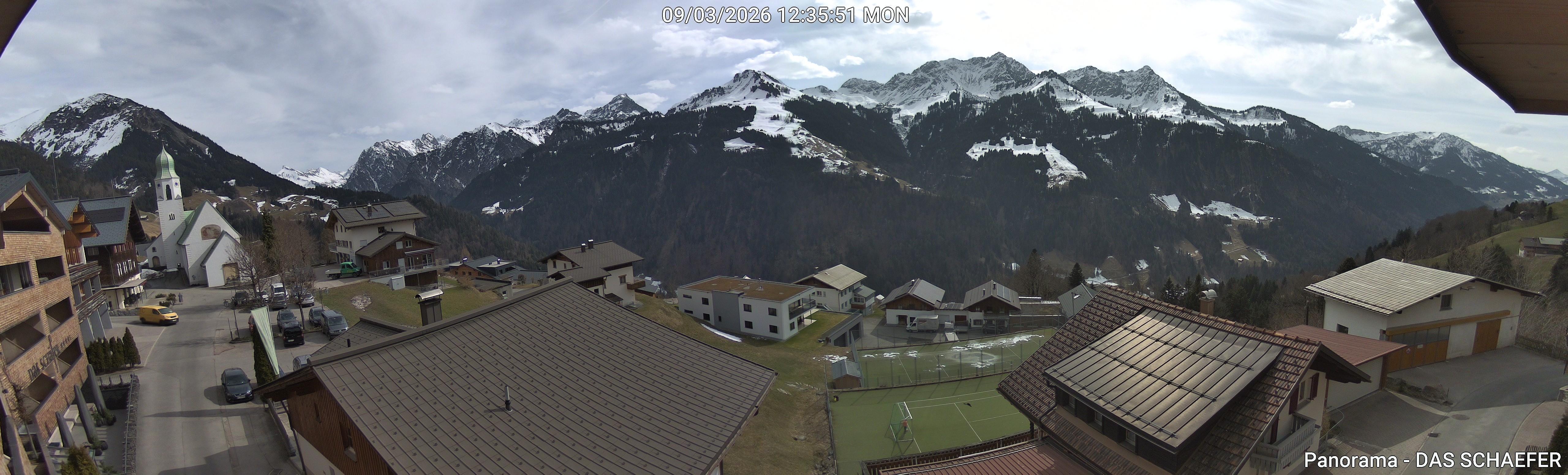 Archiv Foto Webcam Blick Dorf Fontanella
