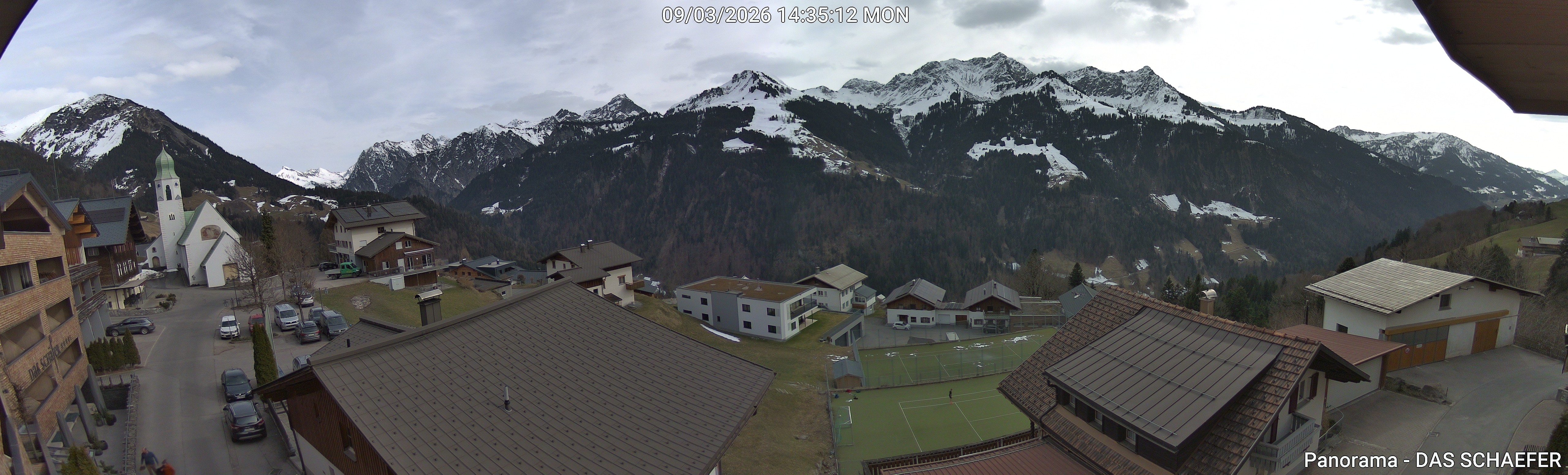 Archiv Foto Webcam Blick Dorf Fontanella