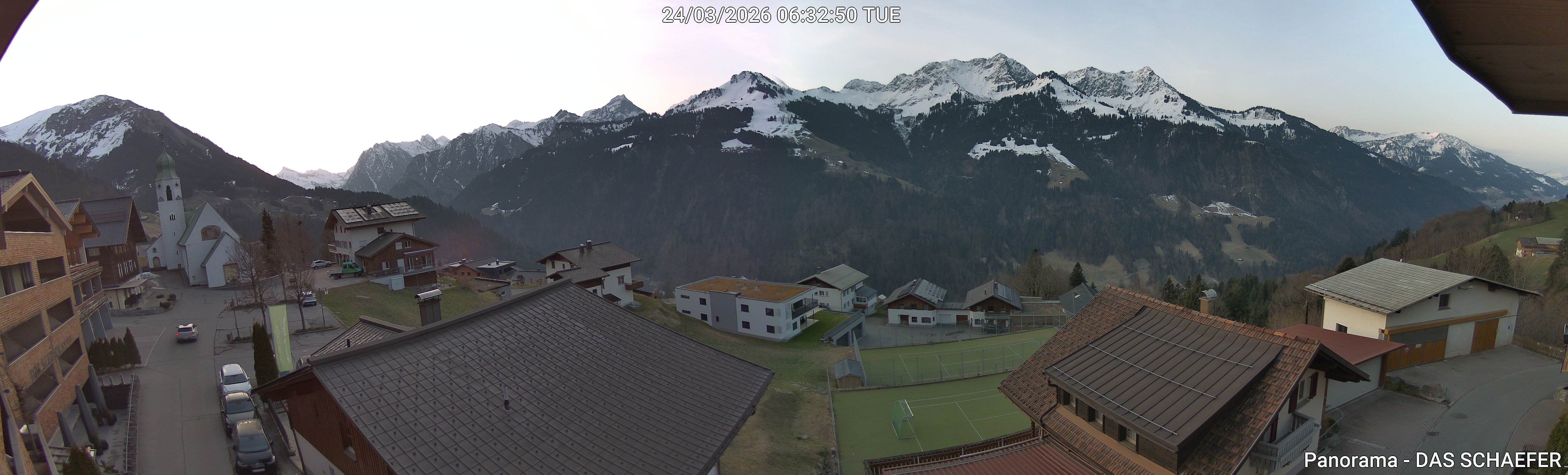 Archiv Foto Webcam Blick Dorf Fontanella