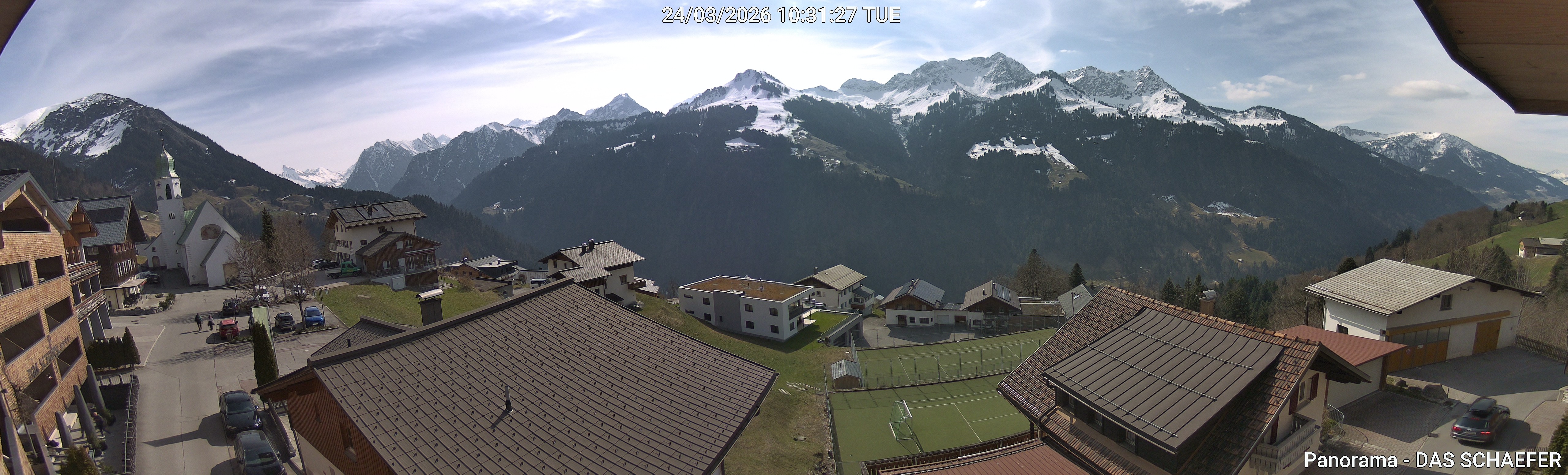 Archiv Foto Webcam Blick Dorf Fontanella