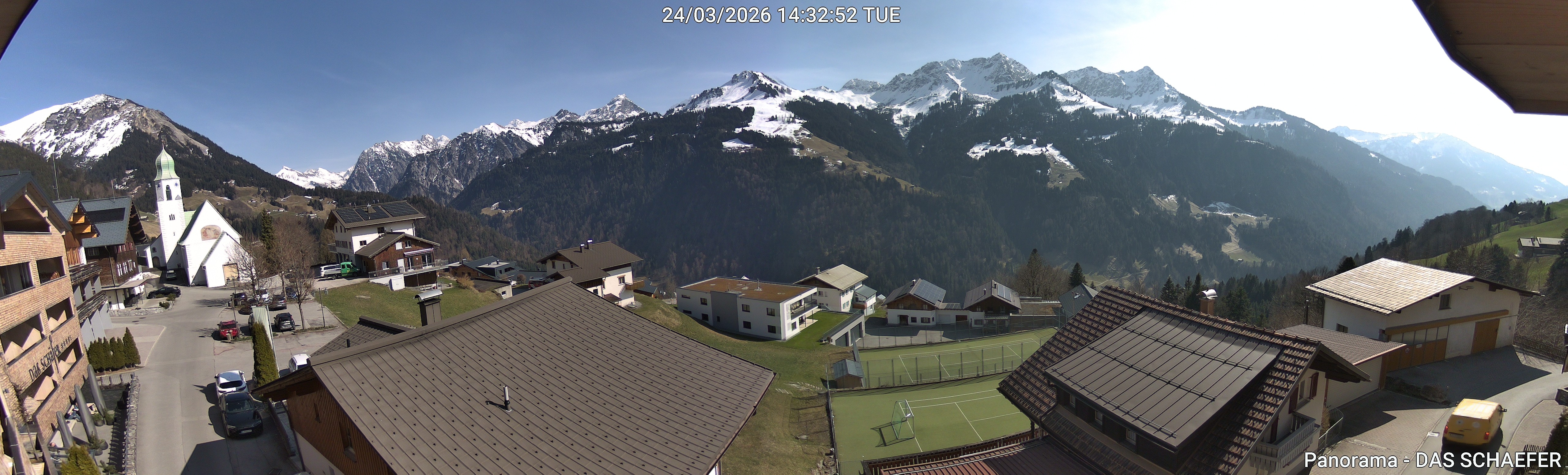 Archiv Foto Webcam Blick Dorf Fontanella
