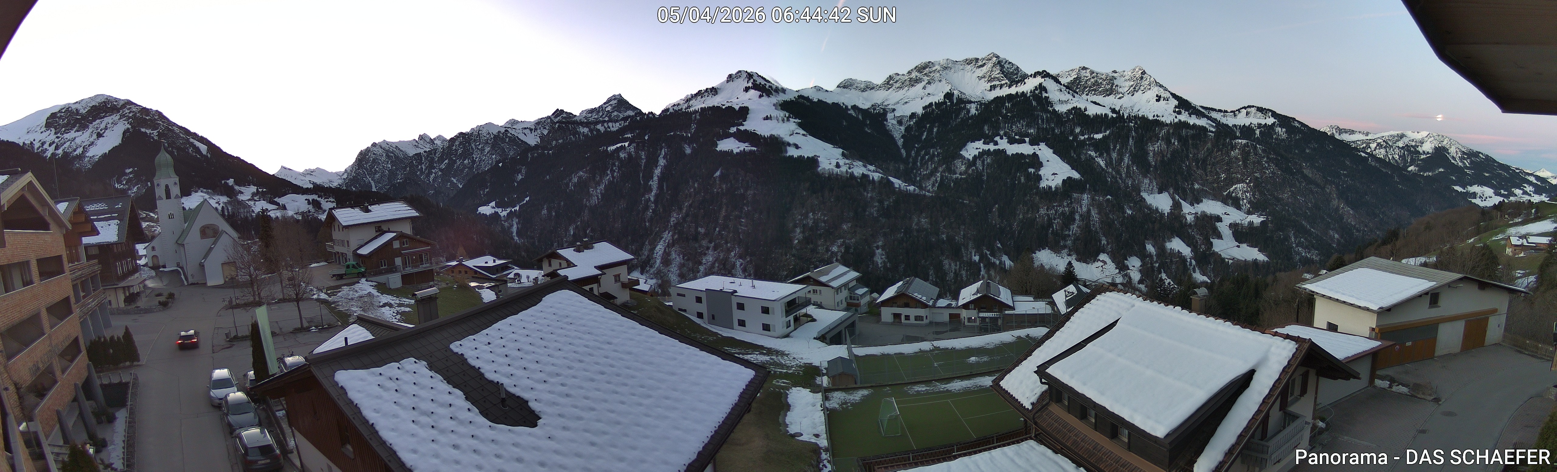 Archiv Foto Webcam Blick Dorf Fontanella