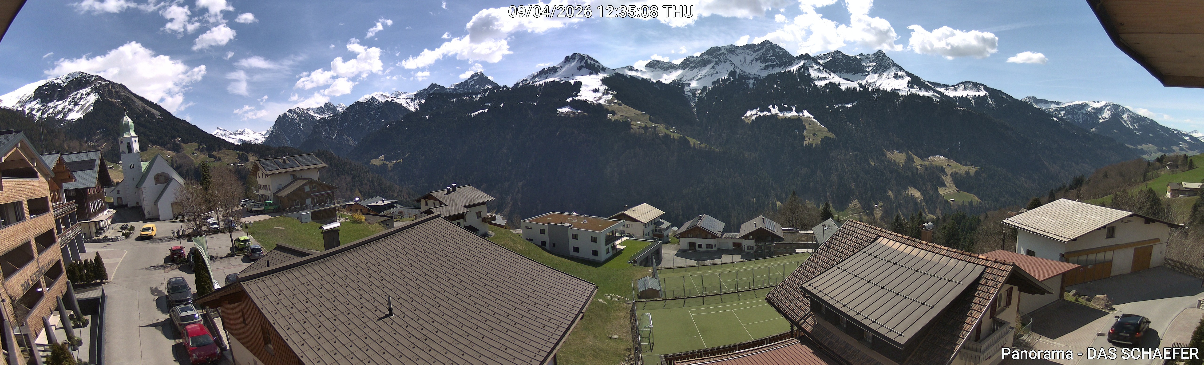 Archiv Foto Webcam Blick Dorf Fontanella