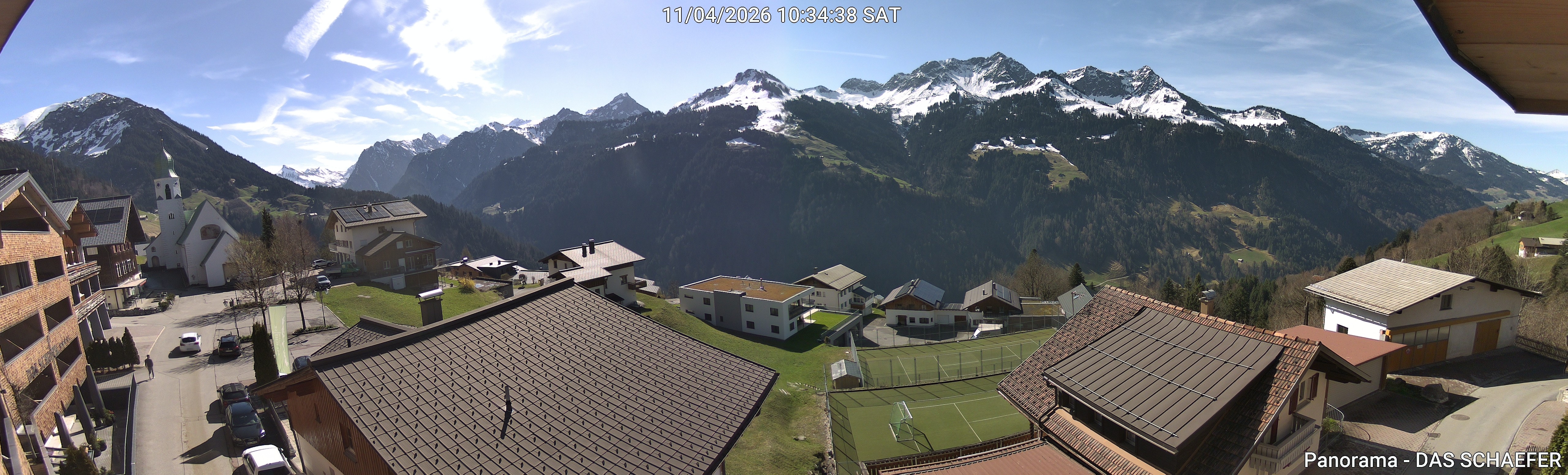 Archiv Foto Webcam Blick Dorf Fontanella