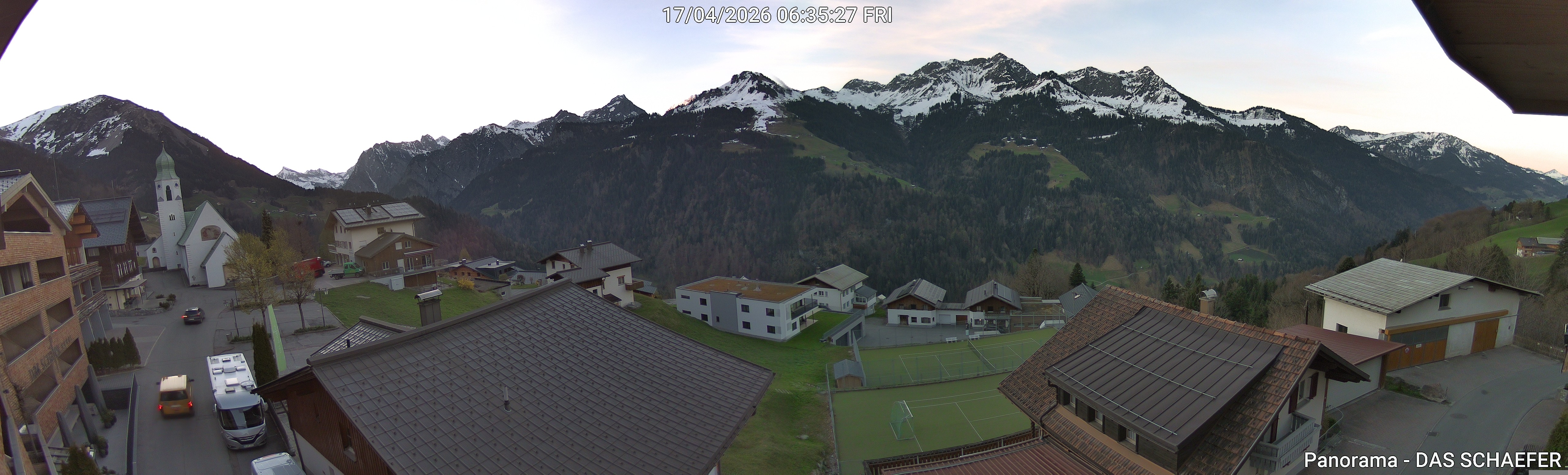 Archiv Foto Webcam Blick Dorf Fontanella
