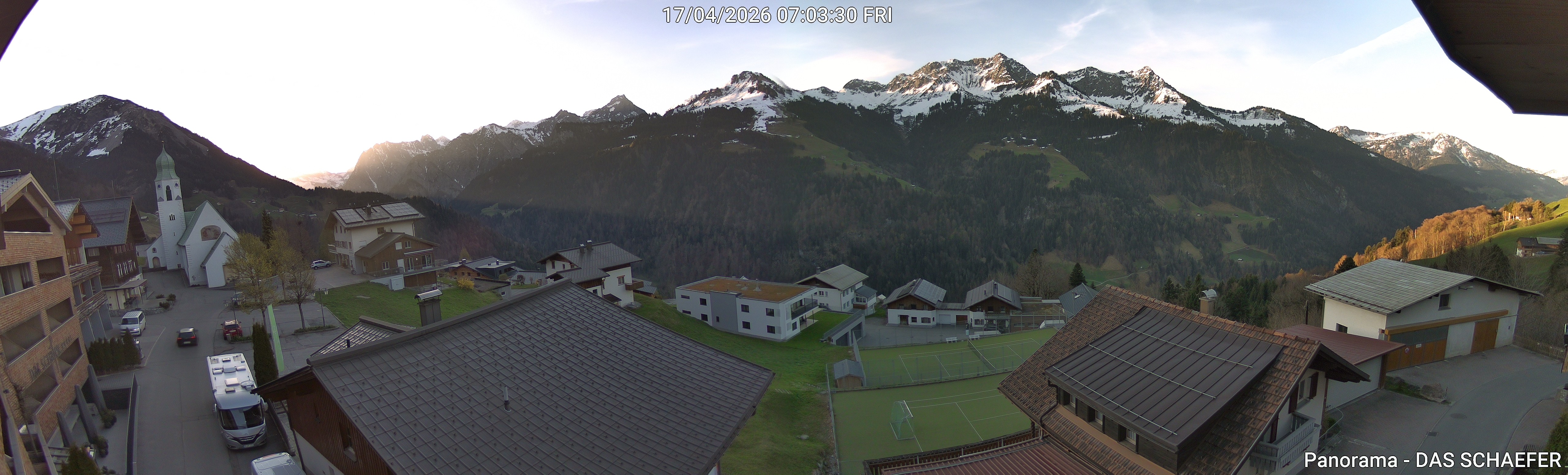 Archiv Foto Webcam Blick Dorf Fontanella
