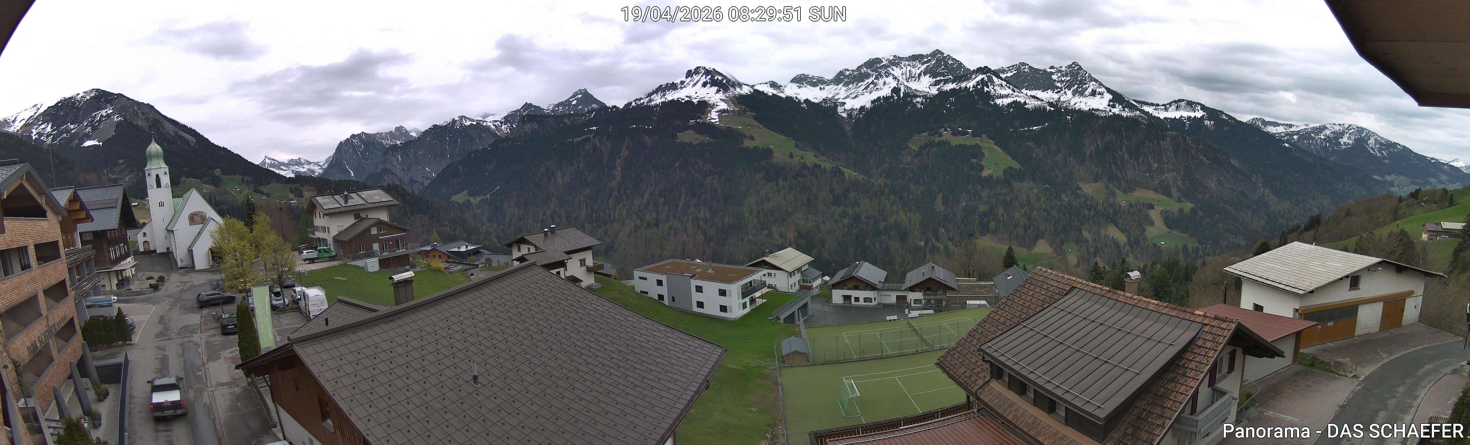 Archiv Foto Webcam Blick Dorf Fontanella