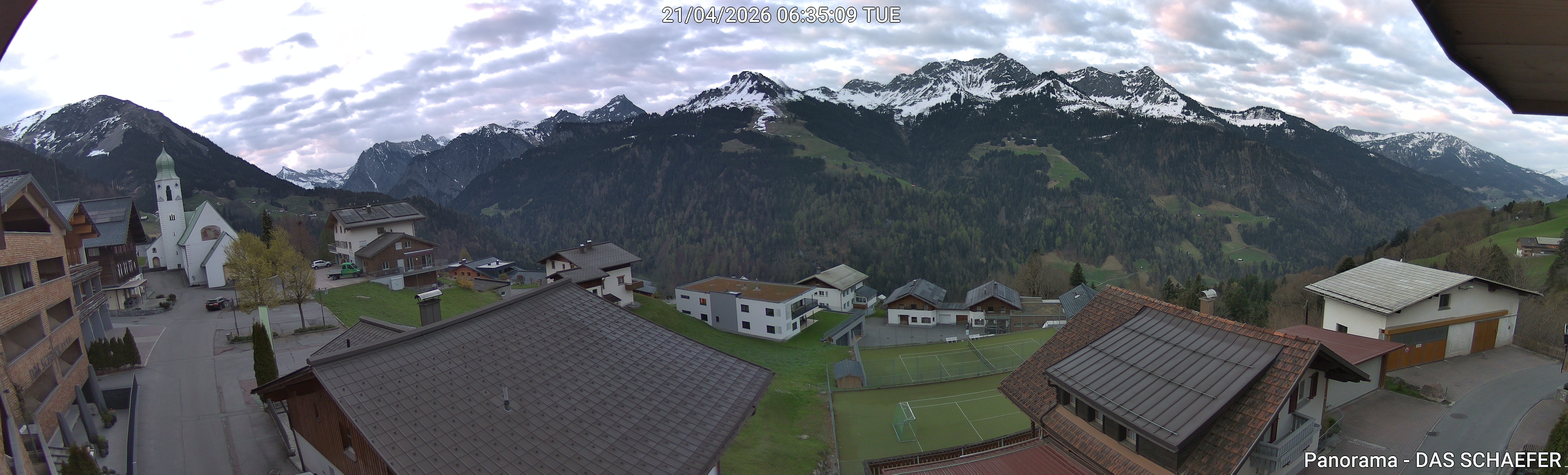 Archiv Foto Webcam Blick Dorf Fontanella