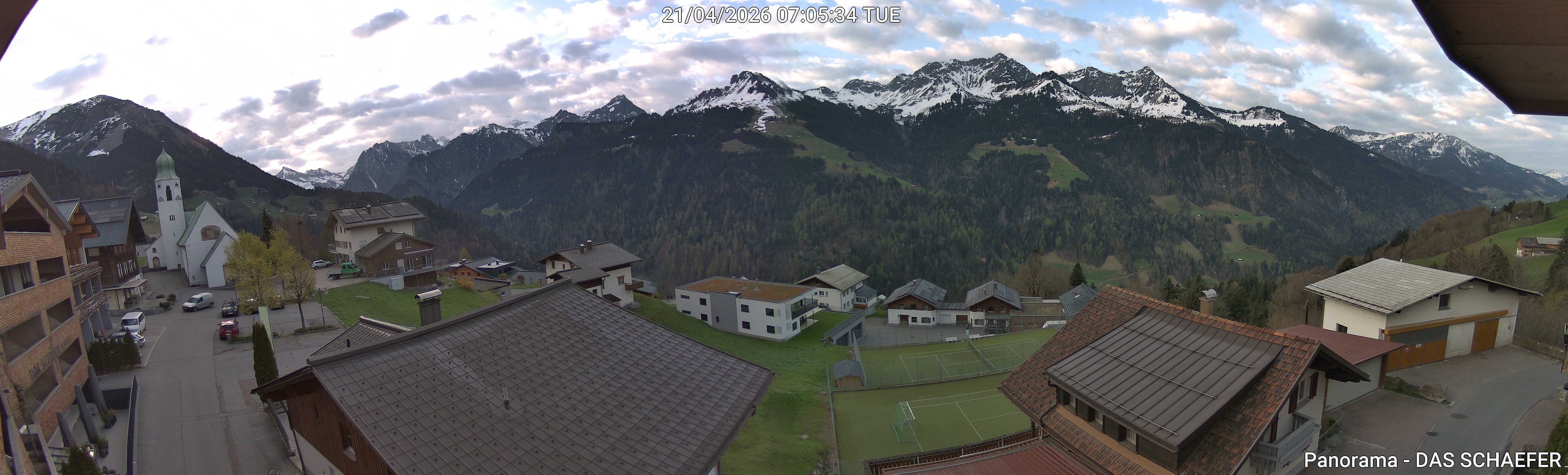 Archiv Foto Webcam Blick Dorf Fontanella