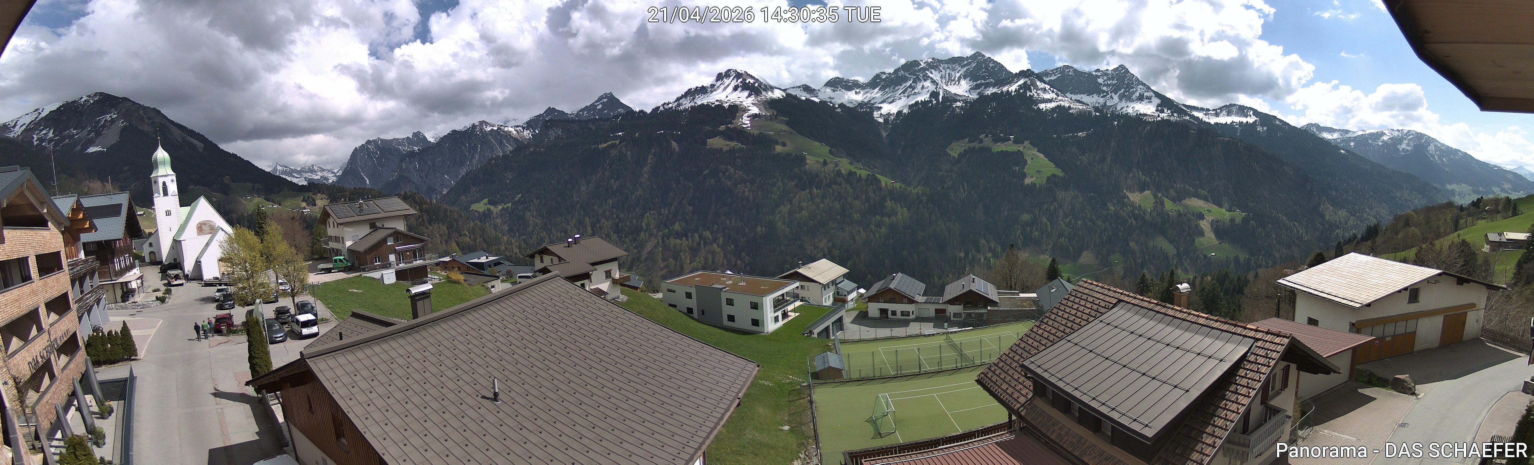 Archiv Foto Webcam Blick Dorf Fontanella
