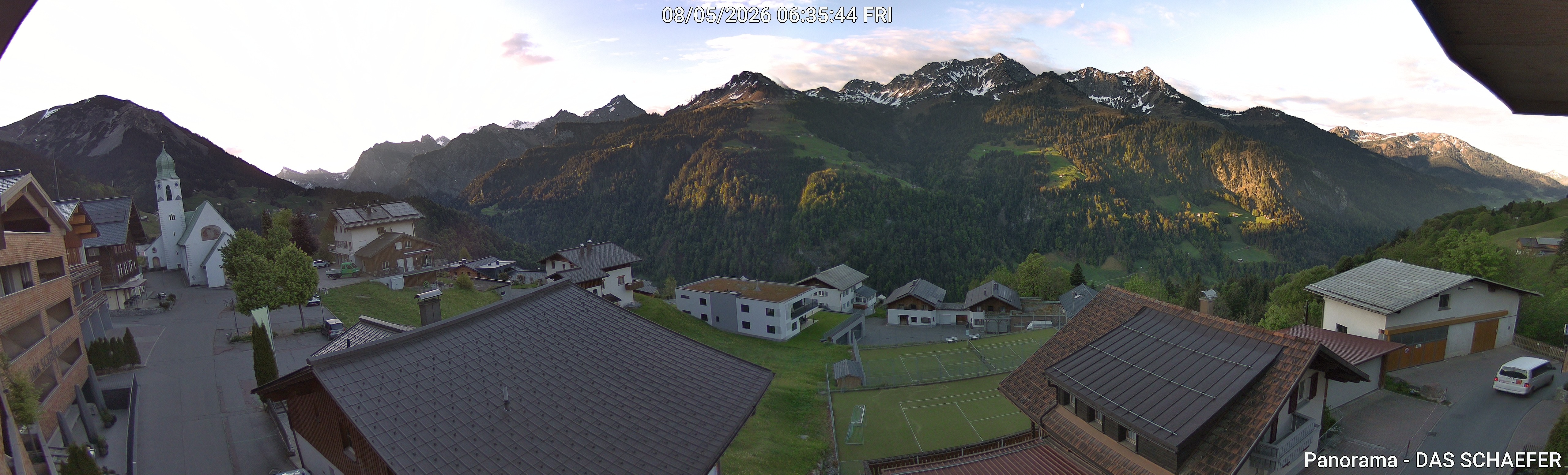 Archiv Foto Webcam Blick Dorf Fontanella