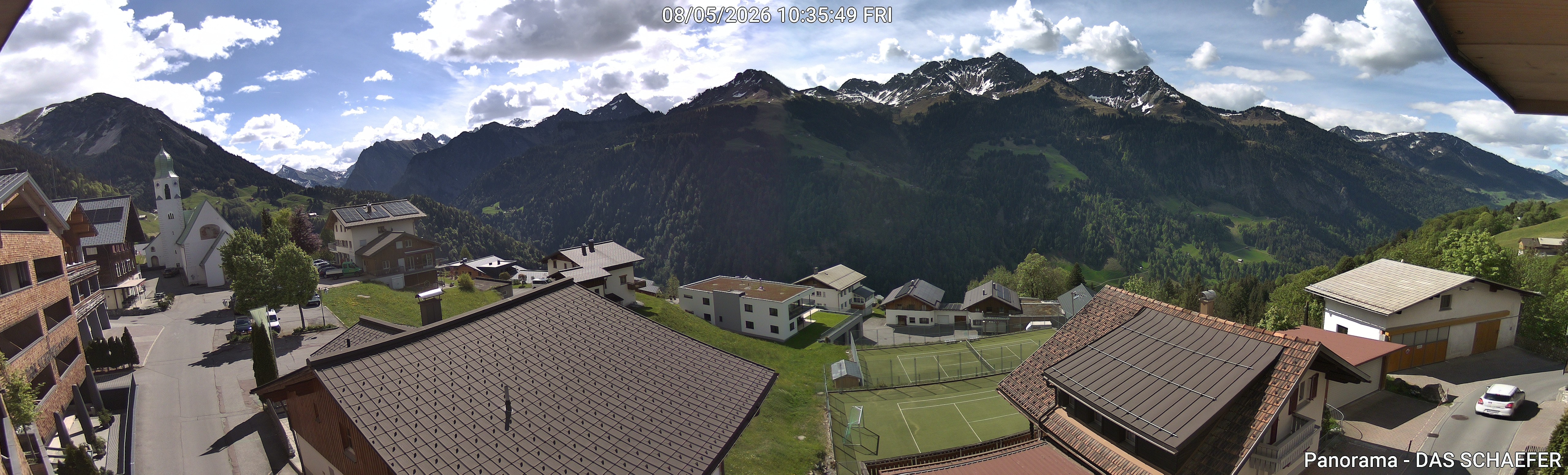 Archiv Foto Webcam Blick Dorf Fontanella