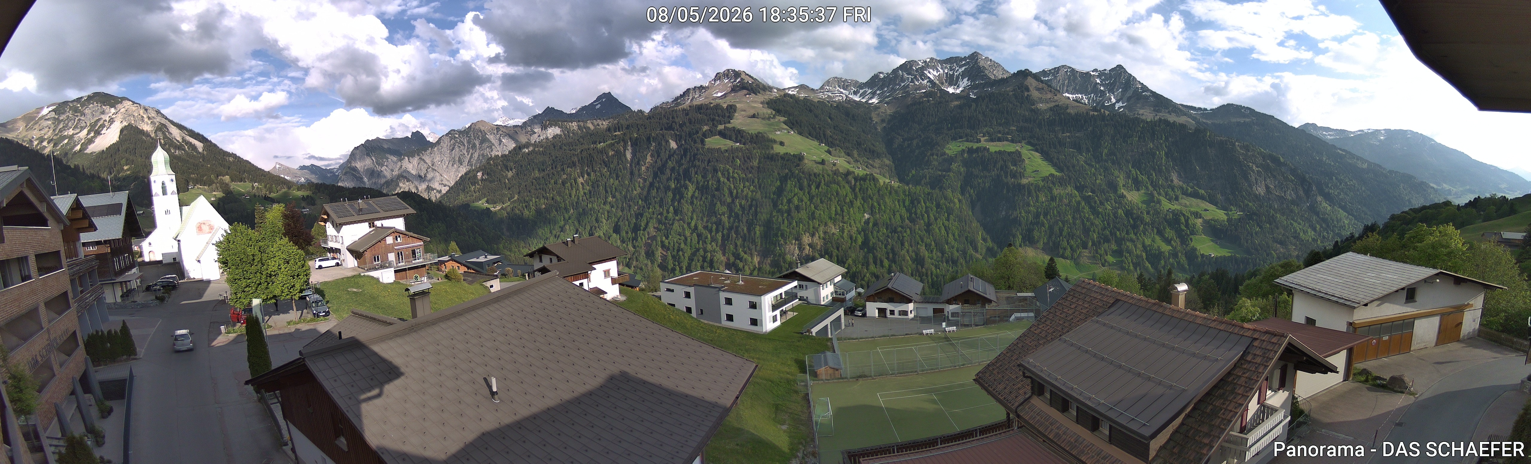 Archiv Foto Webcam Blick Dorf Fontanella