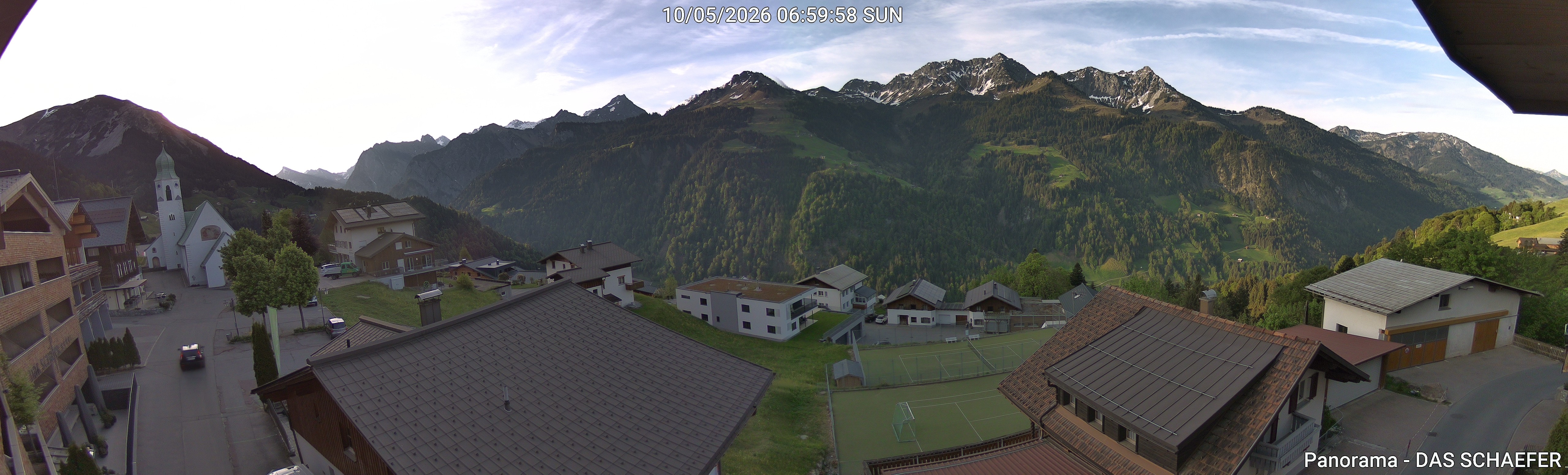 Archiv Foto Webcam Blick Dorf Fontanella