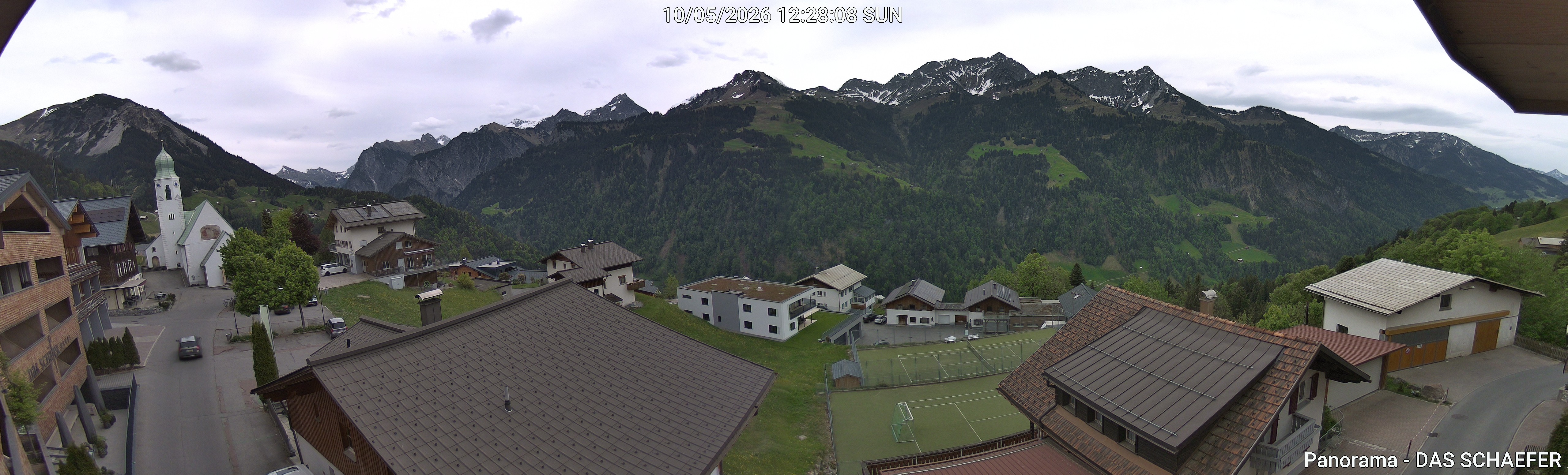 Archiv Foto Webcam Blick Dorf Fontanella