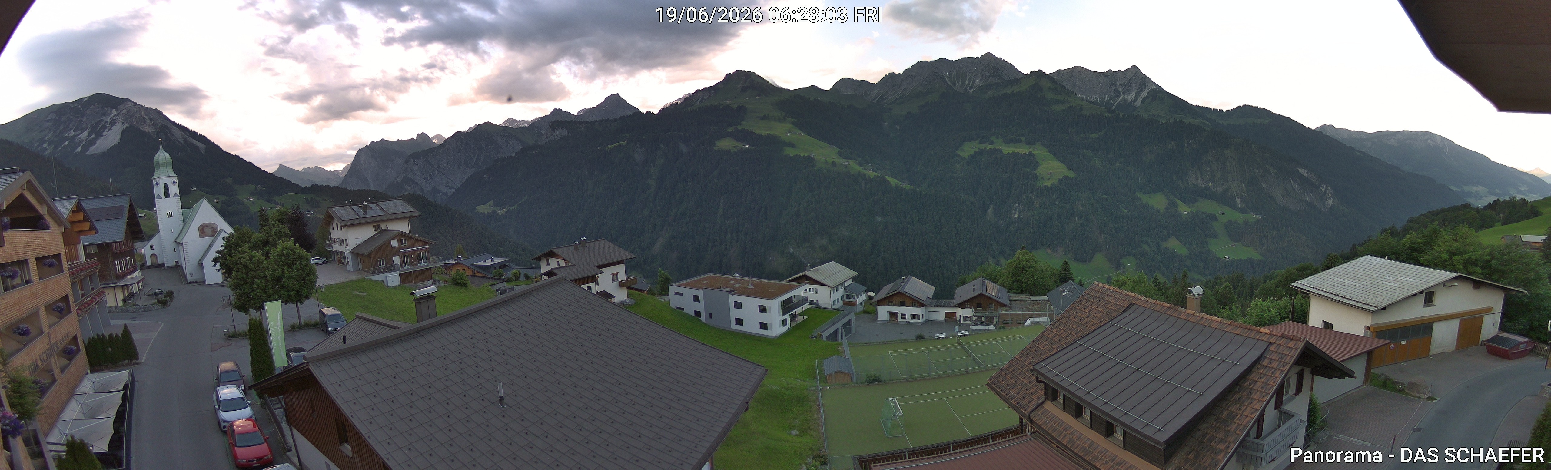 Archiv Foto Webcam Blick Dorf Fontanella