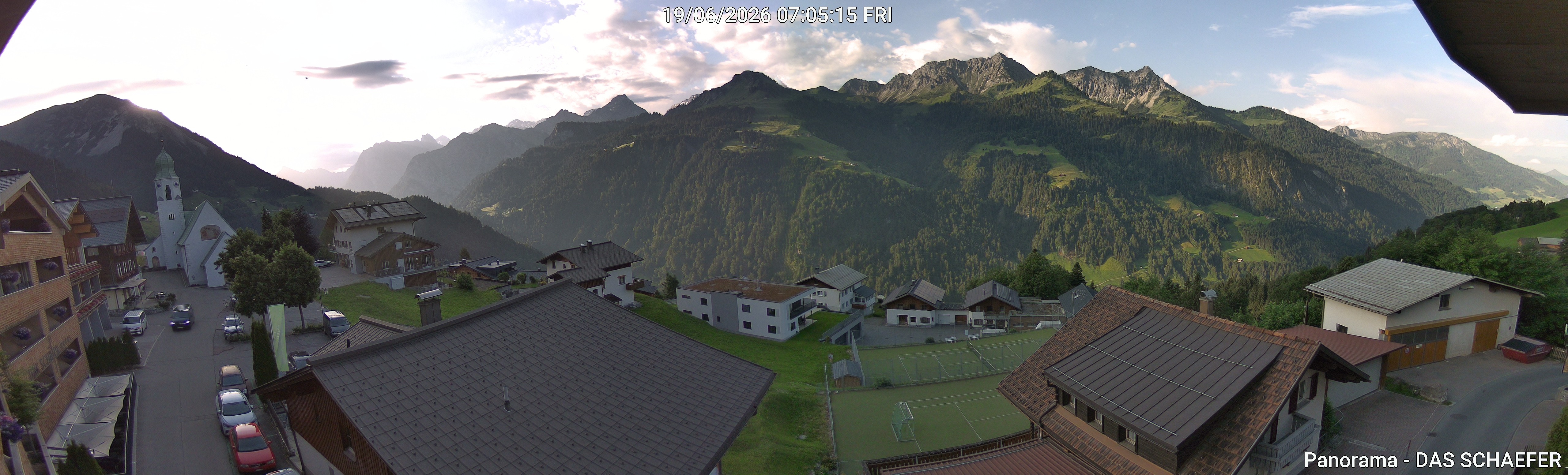 Archiv Foto Webcam Blick Dorf Fontanella
