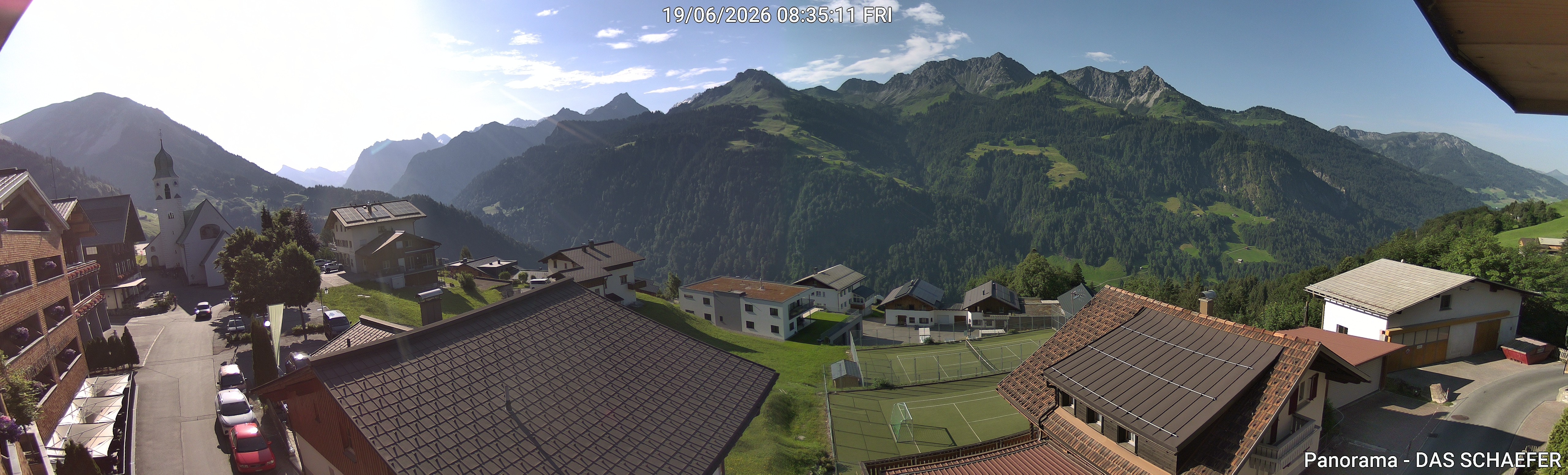 Archiv Foto Webcam Blick Dorf Fontanella