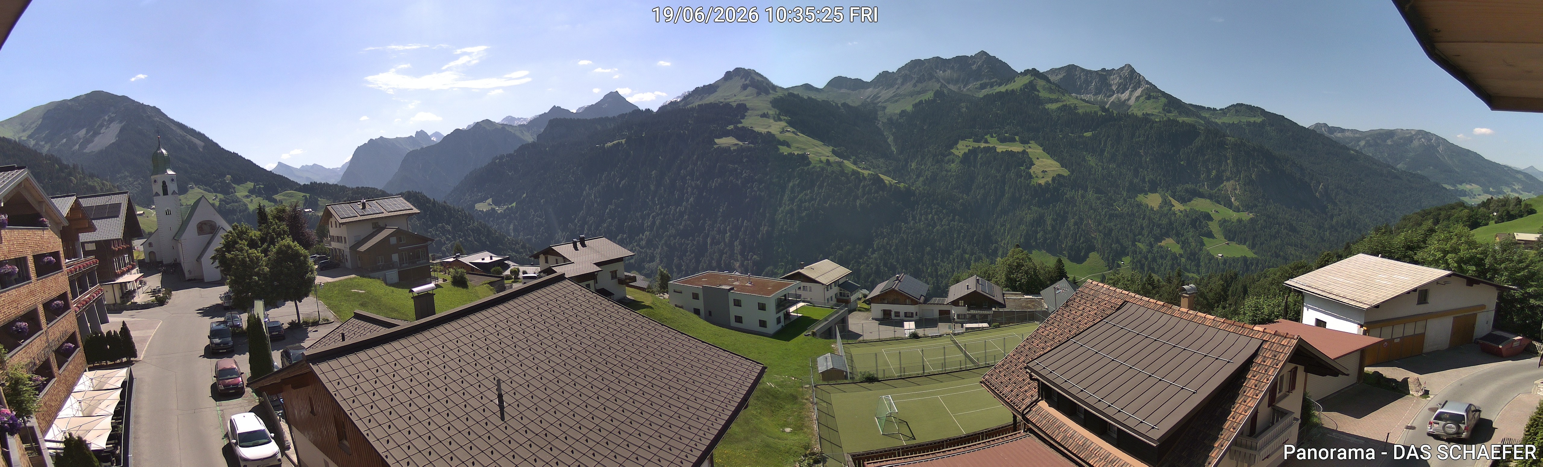 Archiv Foto Webcam Blick Dorf Fontanella