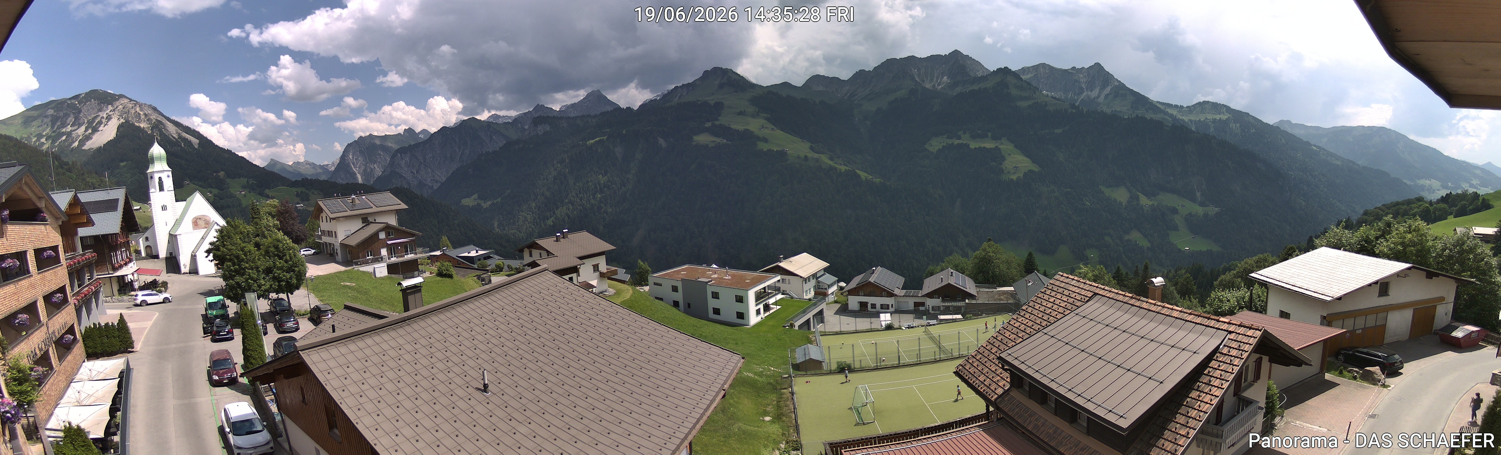 Archiv Foto Webcam Blick Dorf Fontanella