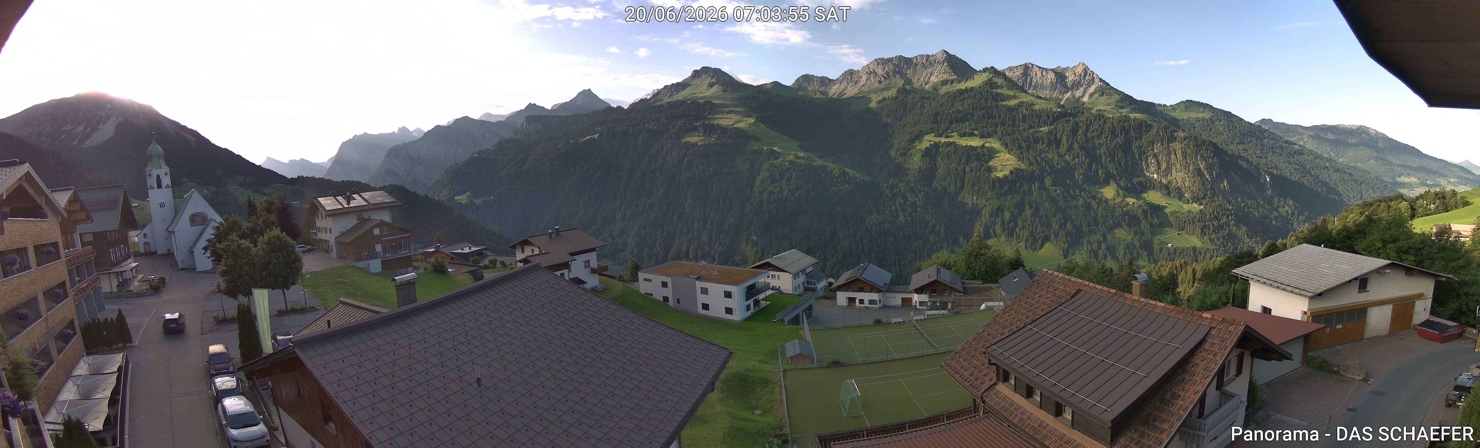 Archiv Foto Webcam Blick Dorf Fontanella