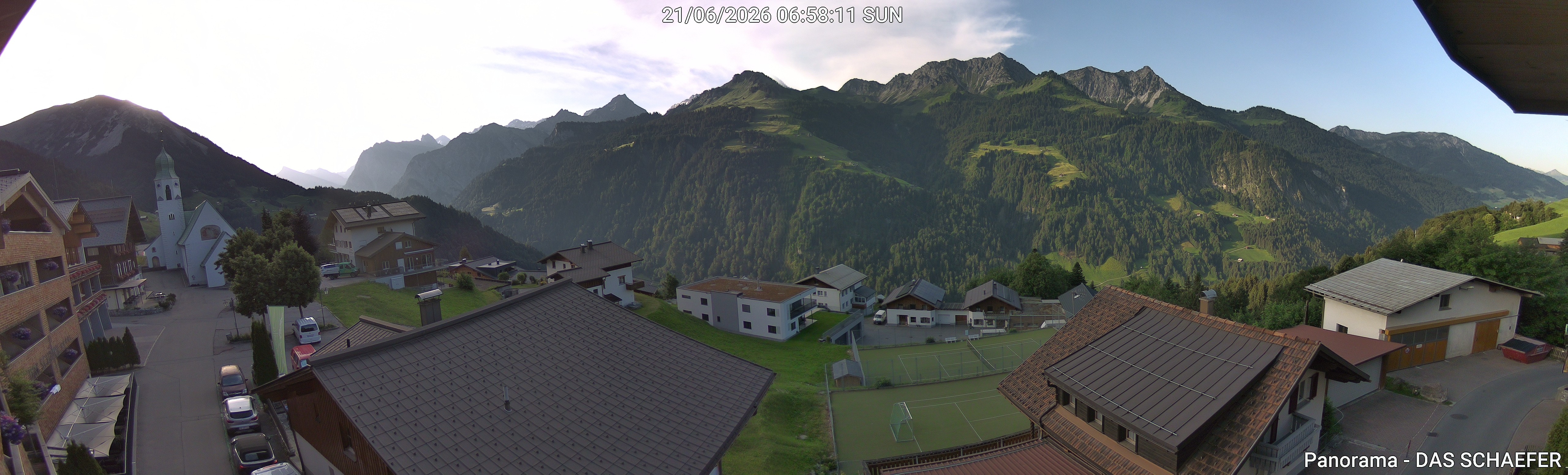 Archiv Foto Webcam Blick Dorf Fontanella