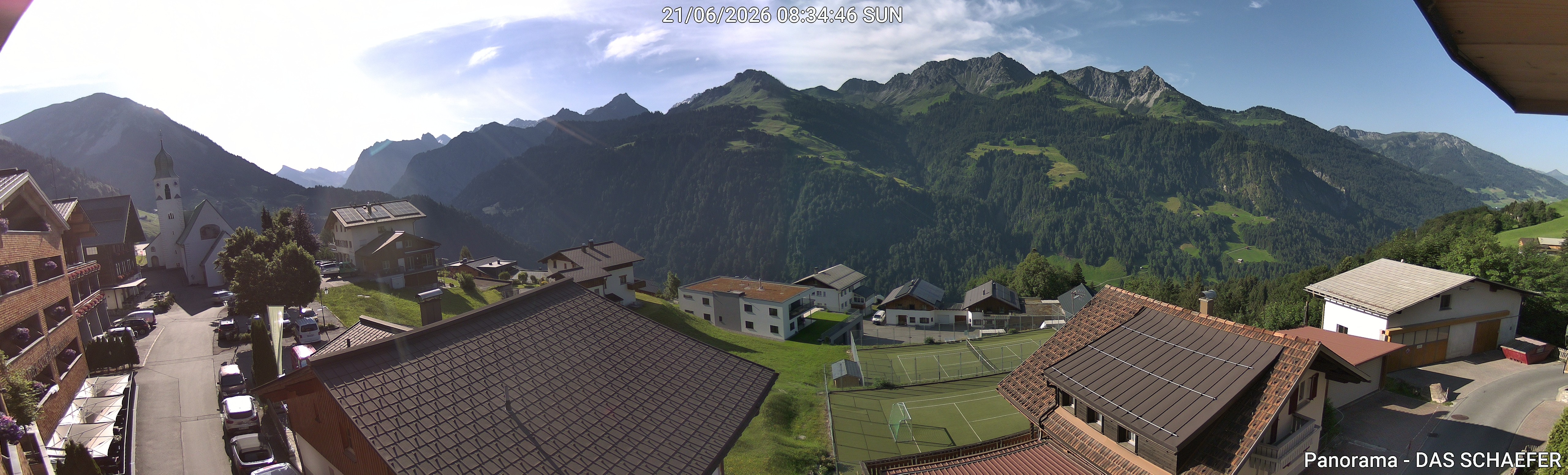 Archiv Foto Webcam Blick Dorf Fontanella