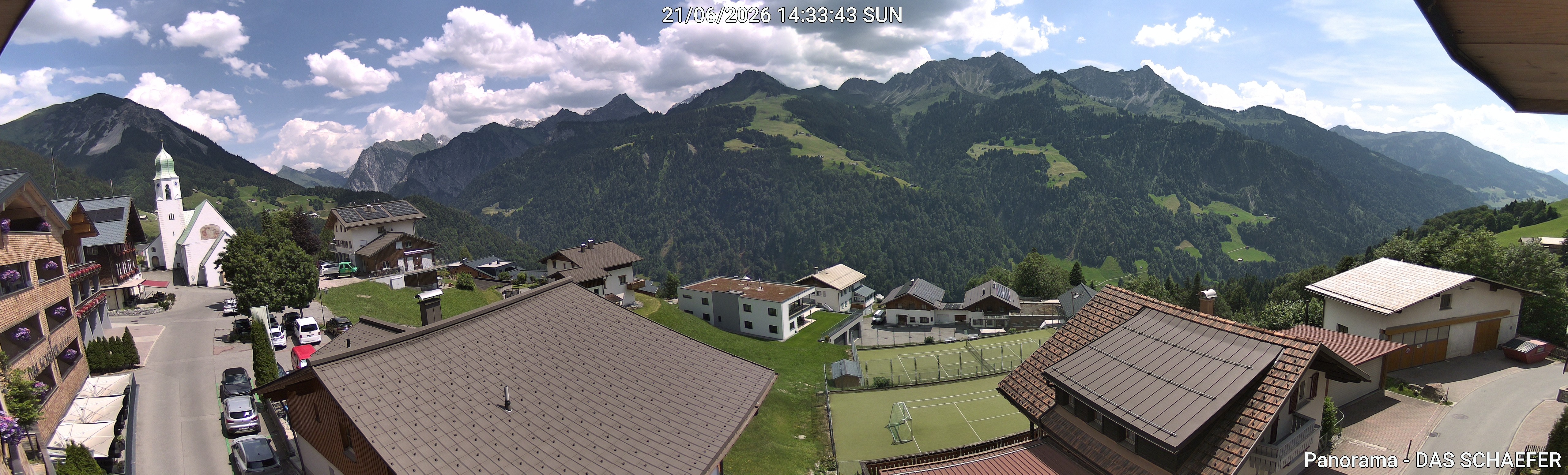 Archiv Foto Webcam Blick Dorf Fontanella