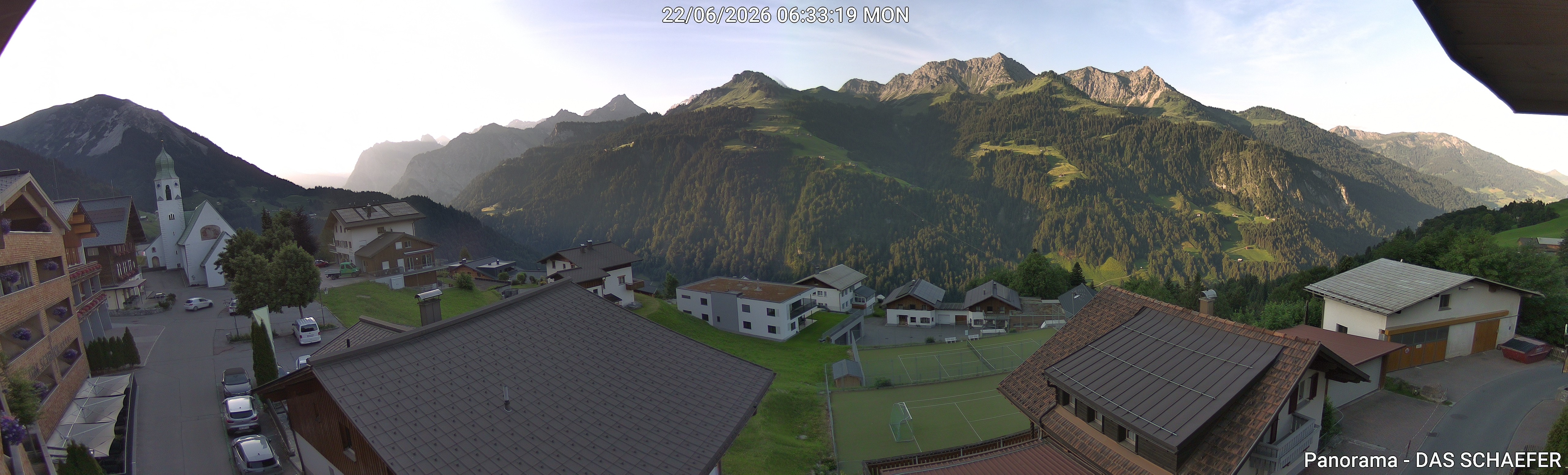Archiv Foto Webcam Blick Dorf Fontanella