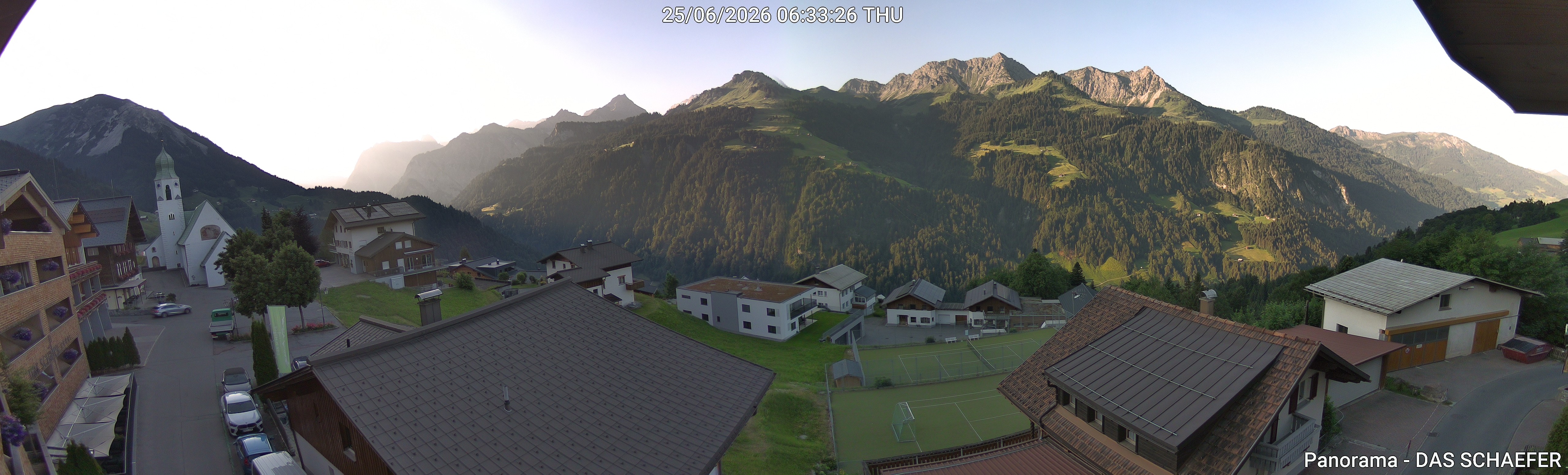 Archiv Foto Webcam Blick Dorf Fontanella