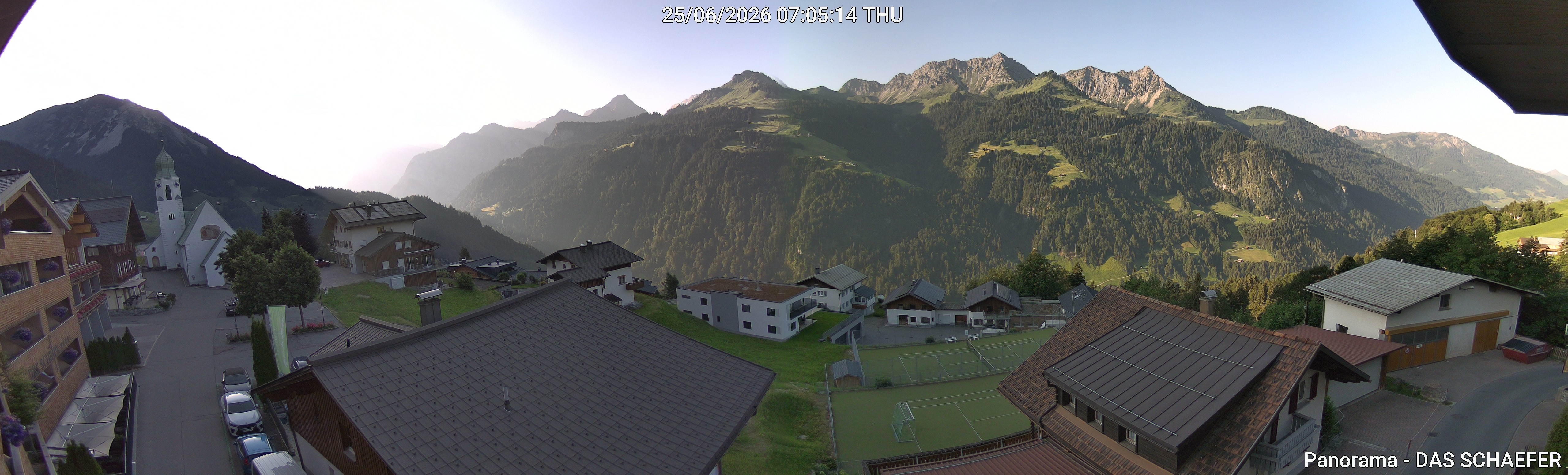 Archiv Foto Webcam Blick Dorf Fontanella