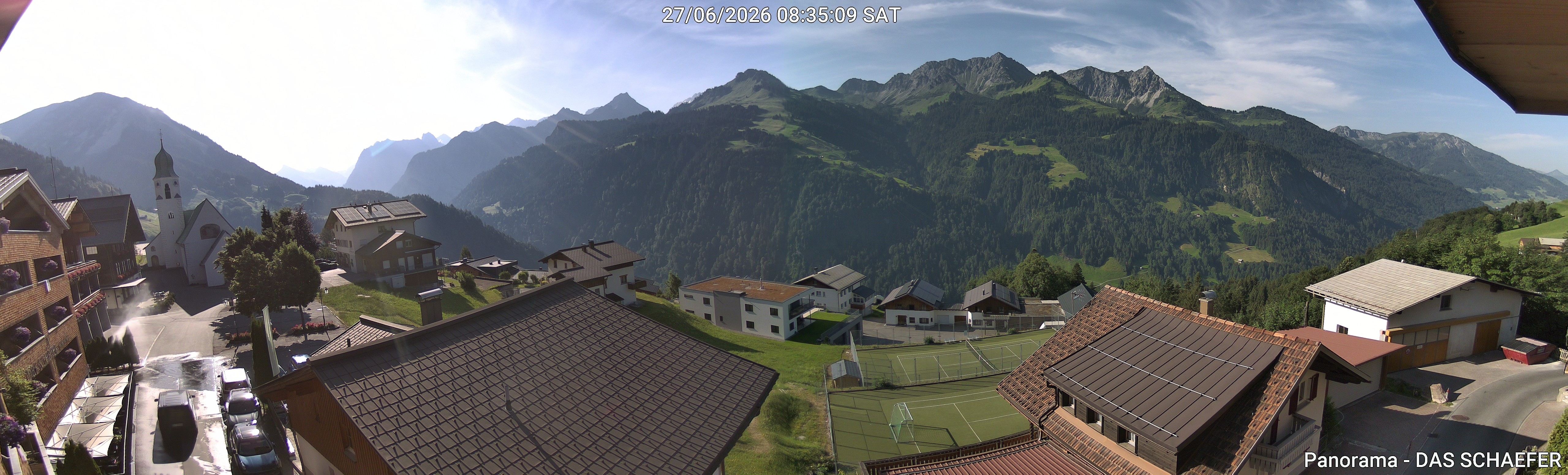 Archiv Foto Webcam Blick Dorf Fontanella