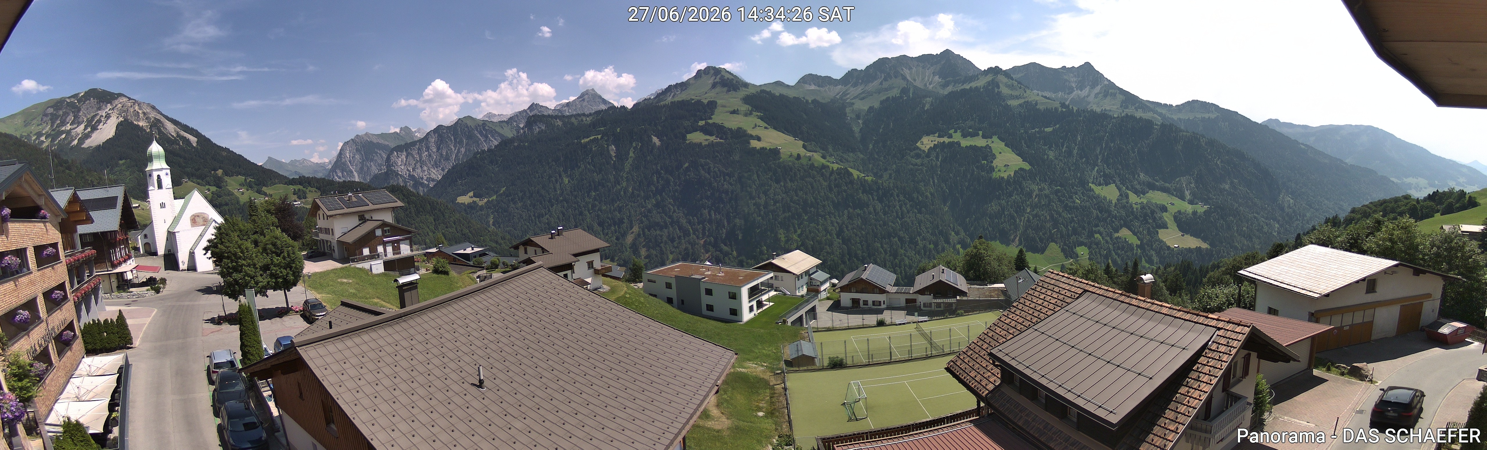 Archiv Foto Webcam Blick Dorf Fontanella