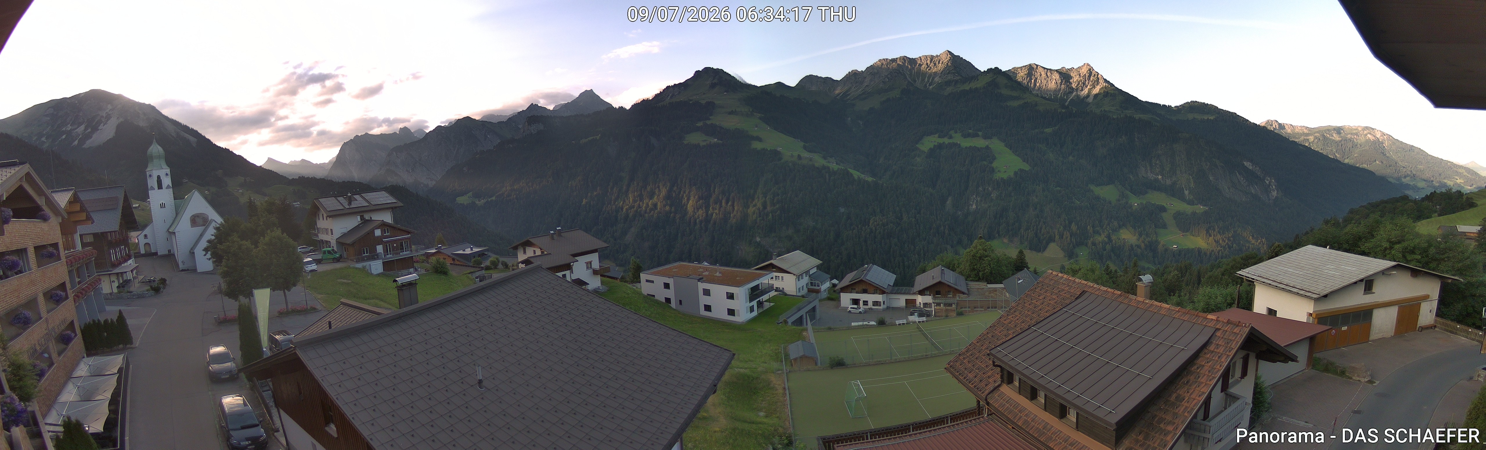 Archiv Foto Webcam Blick Dorf Fontanella