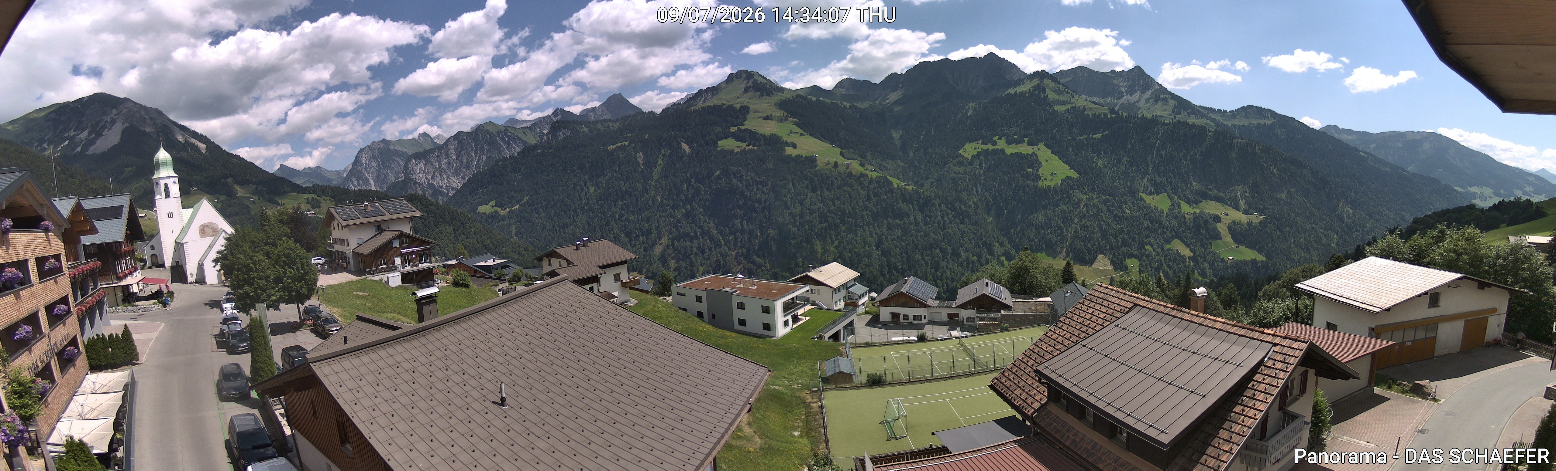 Archiv Foto Webcam Blick Dorf Fontanella