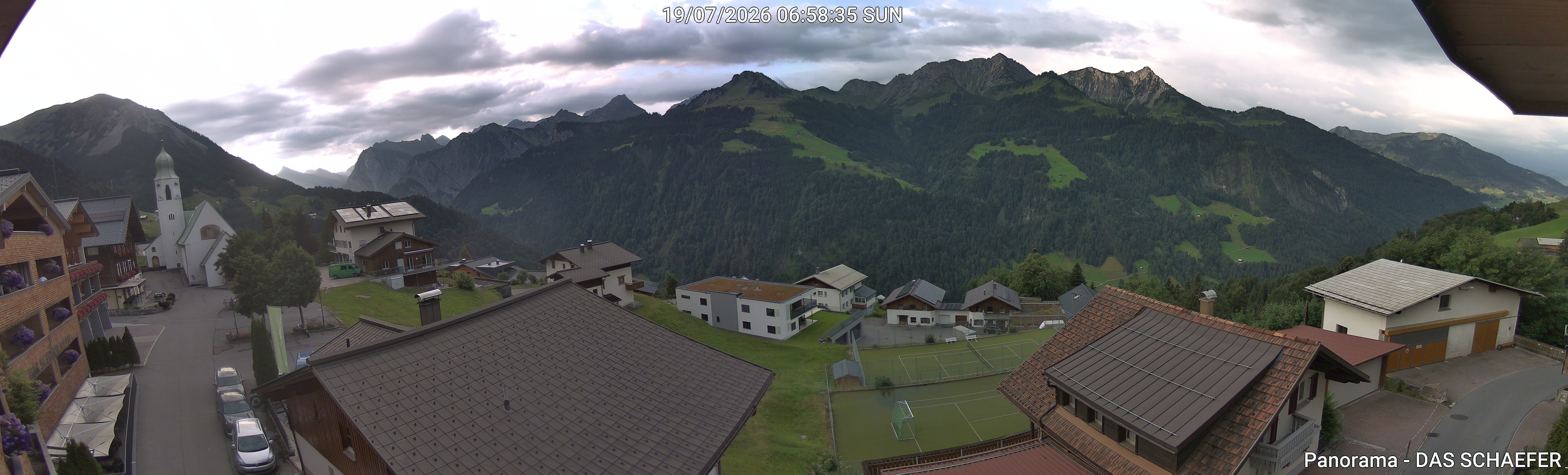 Archiv Foto Webcam Blick Dorf Fontanella